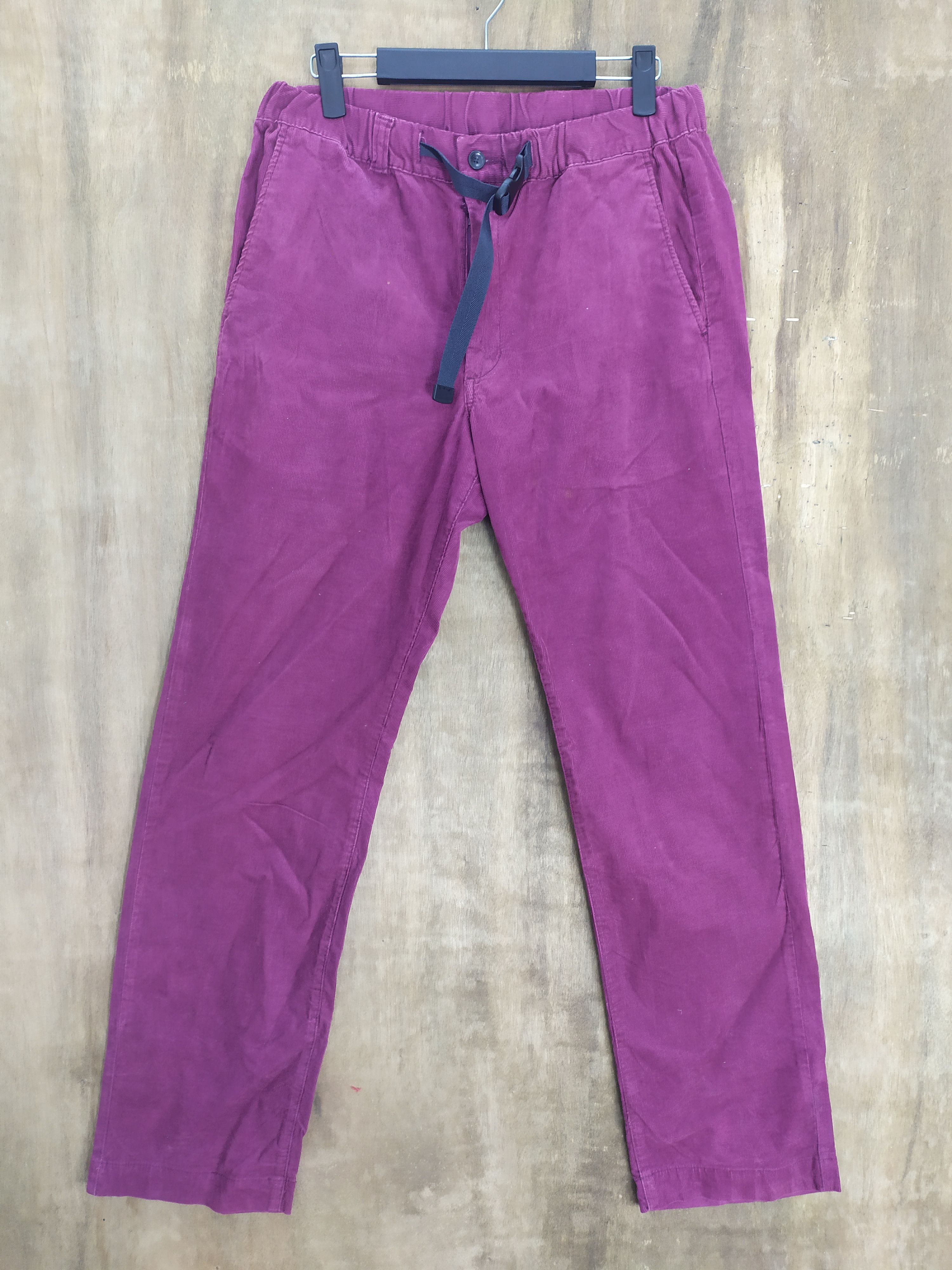 Japanese Brand × Purple JAPANESE BRAND PURPLE CORDUROY CARGO PANTS Size US 29 - 1 Thumbnail