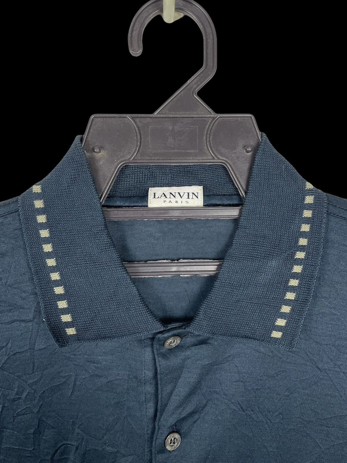 Lanvin × Vintage Rare 90s Lanvin Made in Italy Polo | Japan Market Size US L / EU 52-54 / 3 - 3 Thumbnail