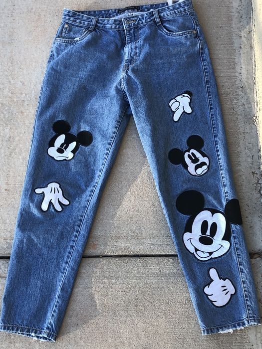 Zara mickey outlet jeans