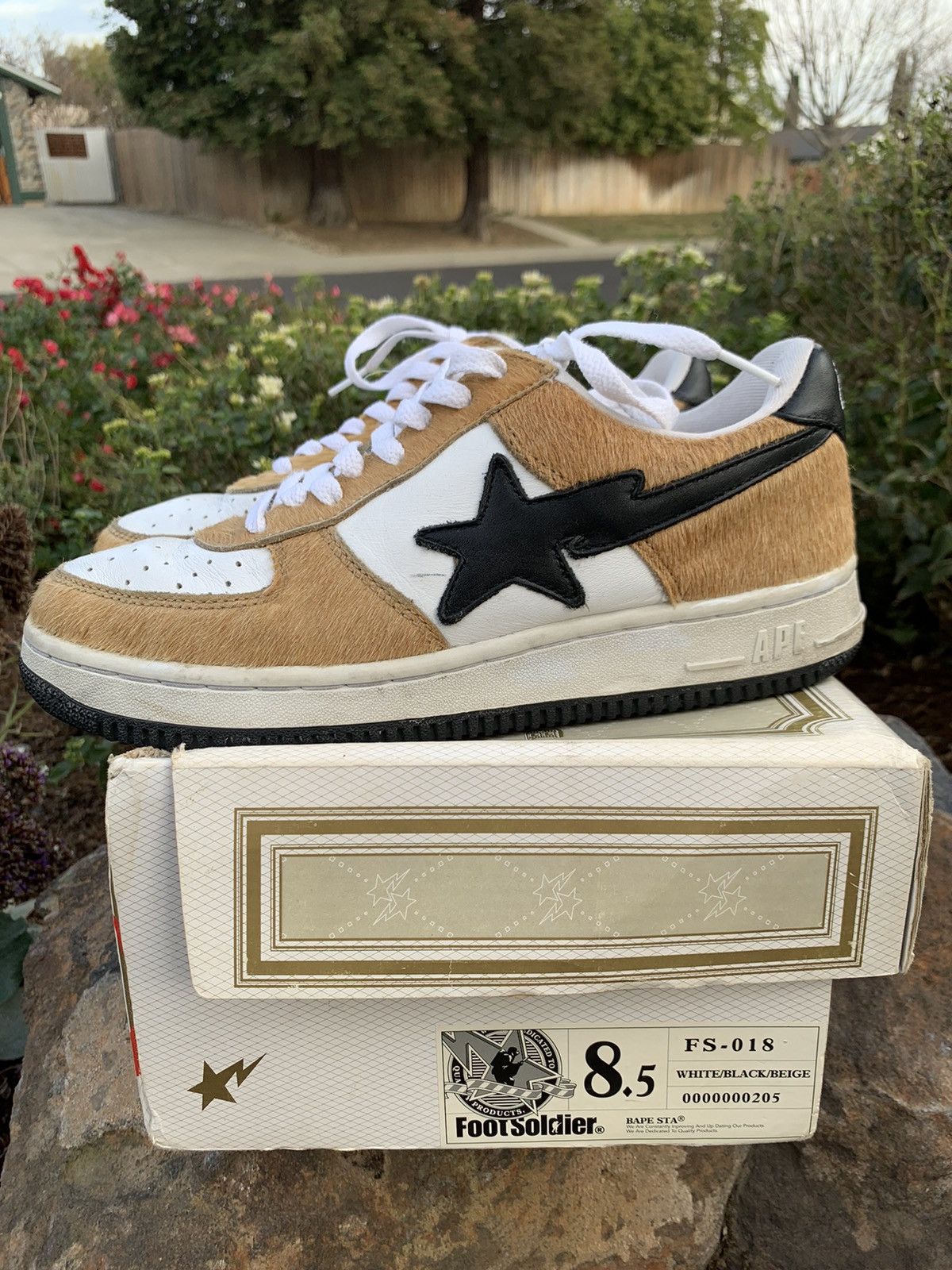 Bape Bapesta Pony Hair Size 8.5 Grailed