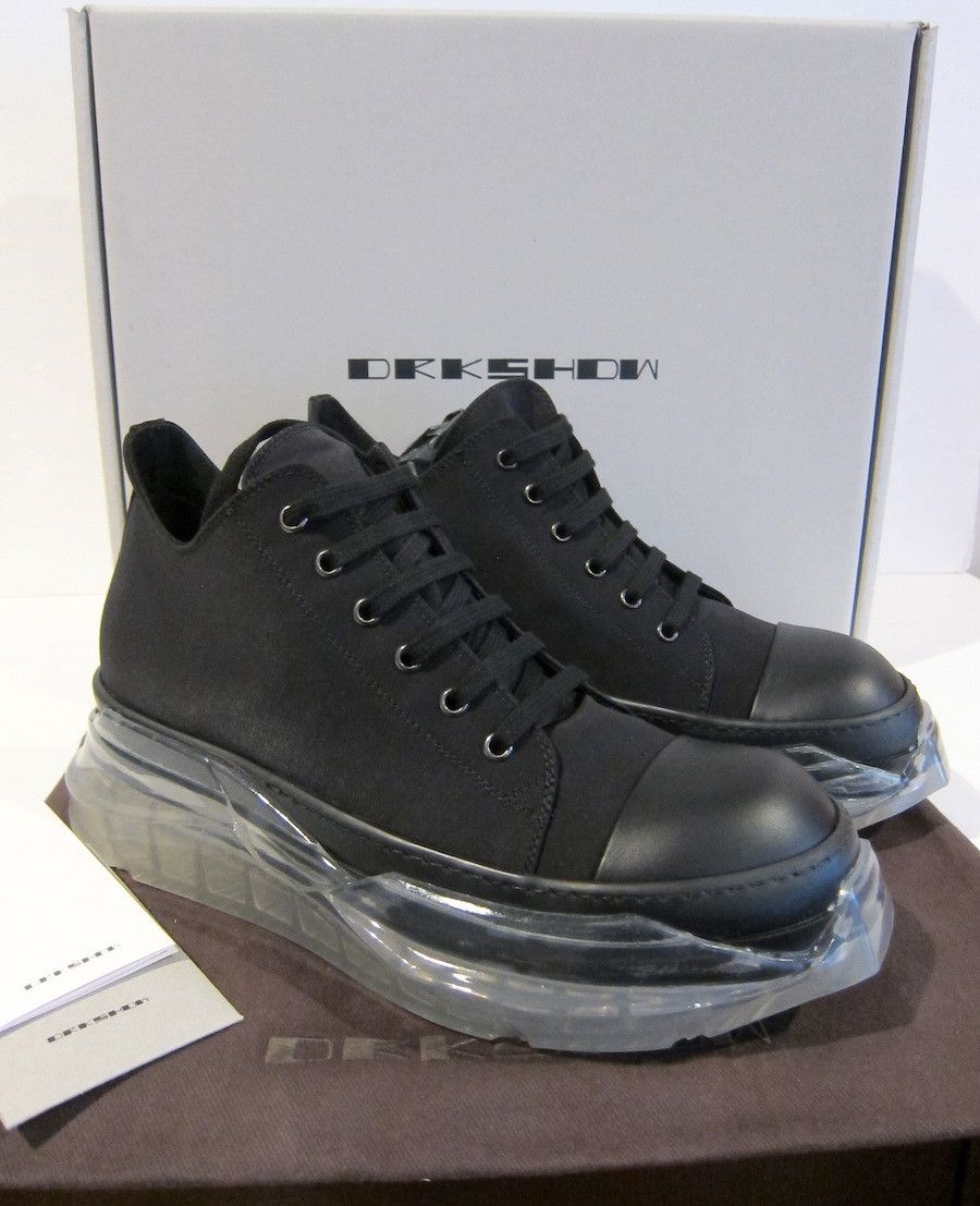 Rick Owens Drkshdw ABSTRACT RAMONES BLACK/CLEAR 41EU | Grailed