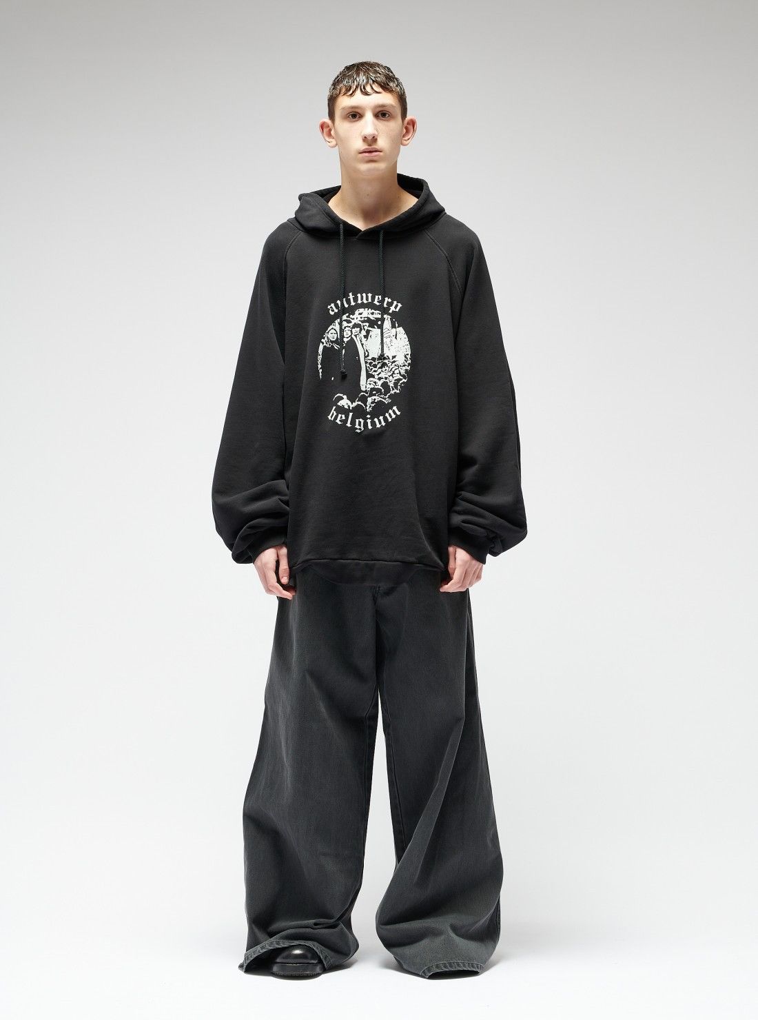 Raf Simons *offer* Riot riot riot Antwerp hoodie Size US XL / EU 56 / 4 - 1 Thumbnail