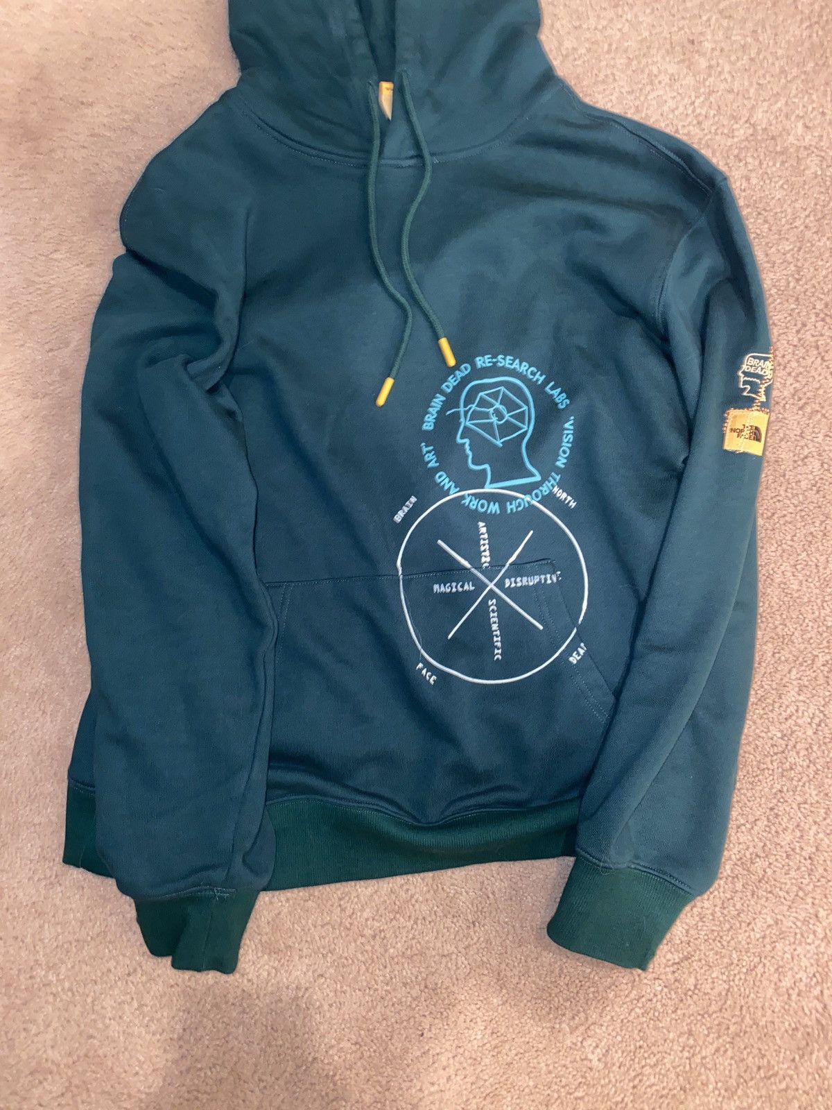 The North Face North face x brain dead hoodie | Grailed