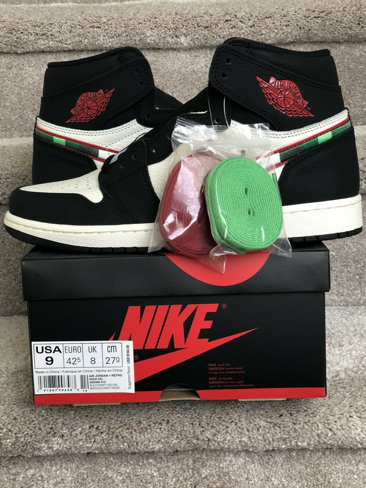 Nike Nike Air Jordan 1 Retro High OG Sports Illustrated bred | Grailed