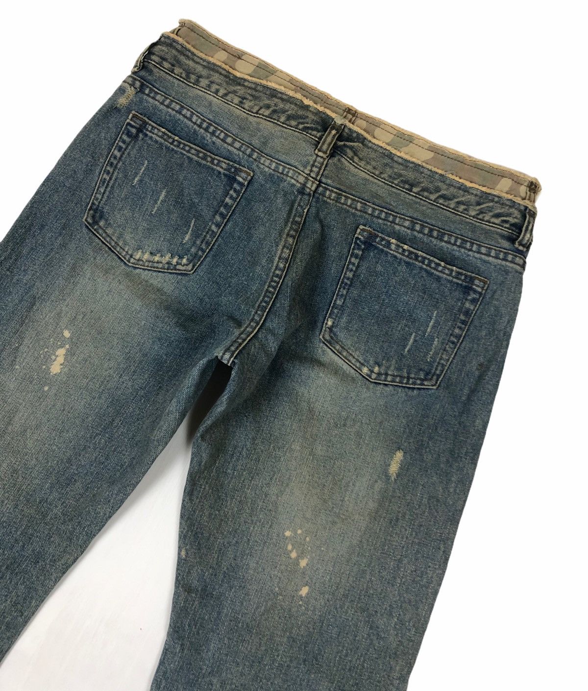 Japanese Brand Japanese Brand Unbrand Distressed Denim Hyrid Camo Jeans Size US 32 / EU 48 - 9 Thumbnail