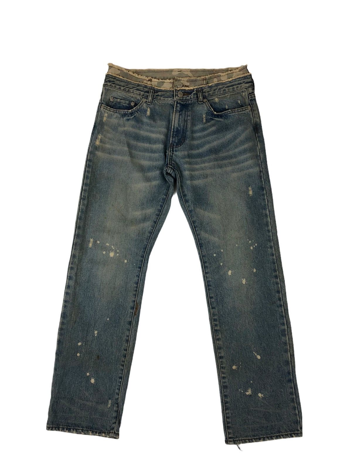 Japanese Brand Japanese Brand Unbrand Distressed Denim Hyrid Camo Jeans Size US 32 / EU 48 - 1 Thumbnail
