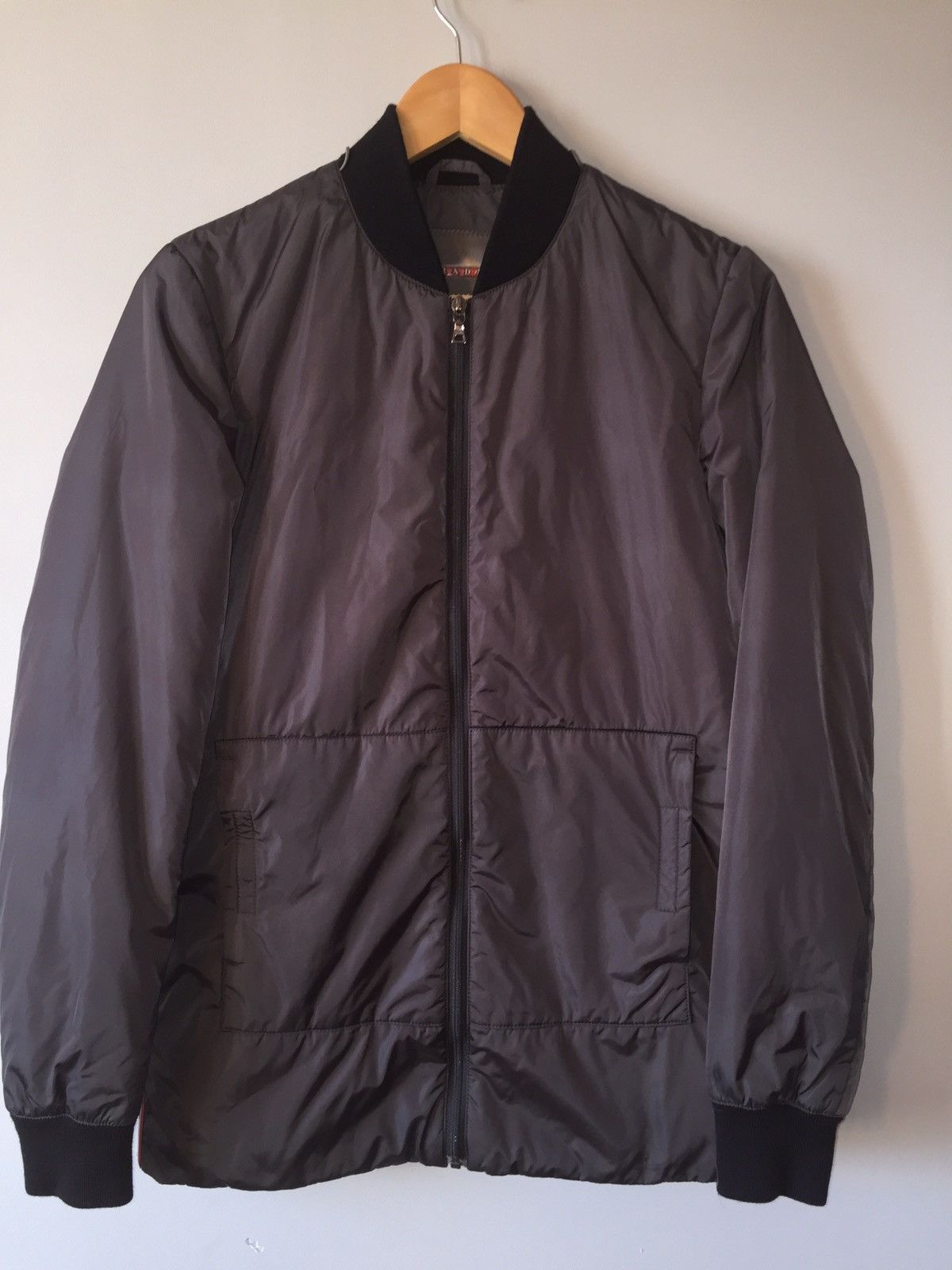 Prada Hooded Nylon Half-zip Jacket In Black | ModeSens