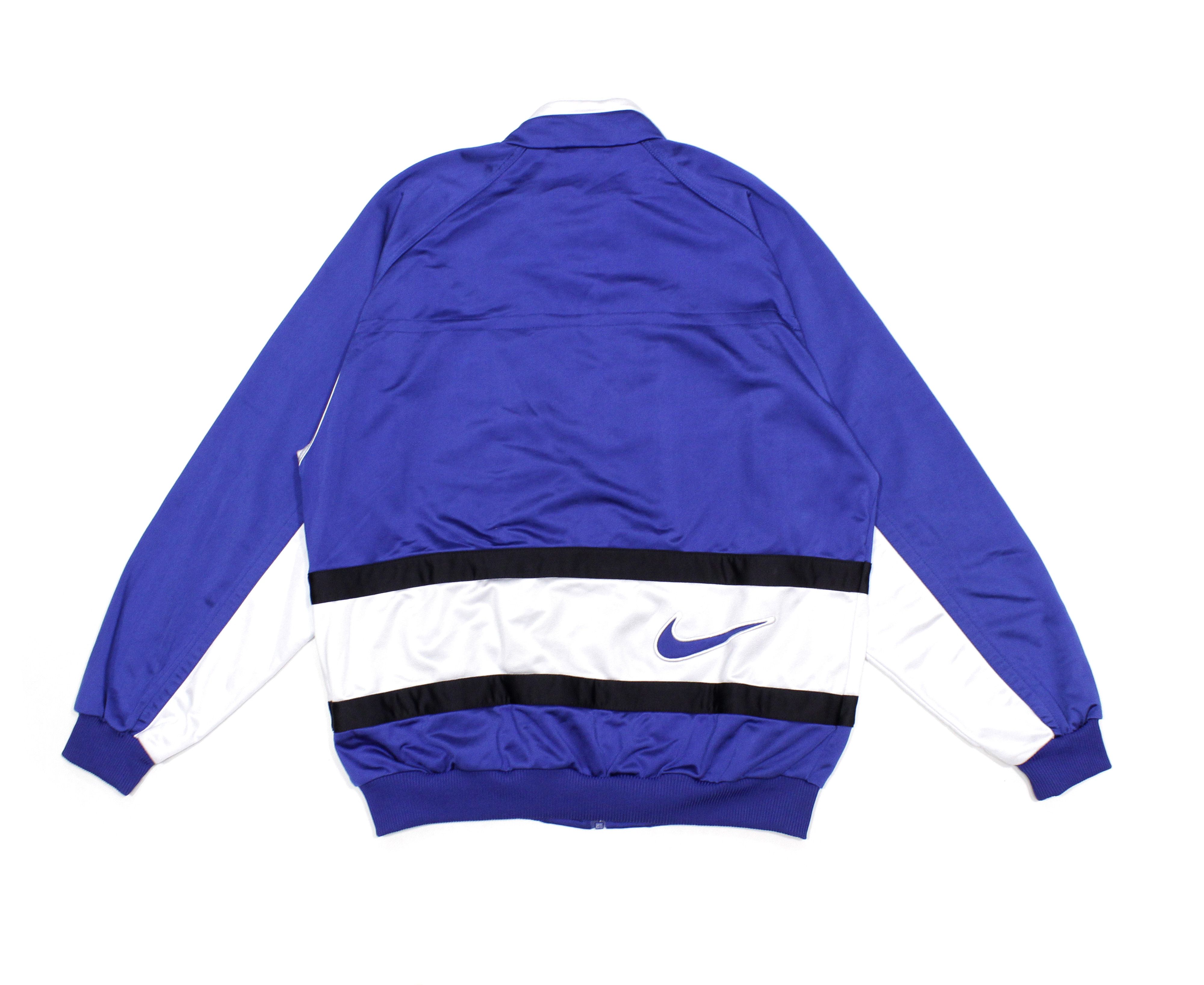 Nike 90S Embroidered Big Swoosh Zip Sport Jacket Size US M / EU 48-50 / 2 - 2 Thumbnail