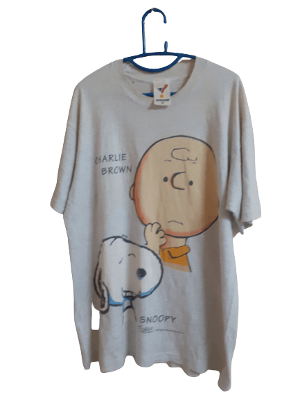 Peanuts × Vintage Vintage 80's Snoopy And Charlie Brown Artex Sportswear Shirt Size US L / EU 52-54 / 3 - 1 Thumbnail