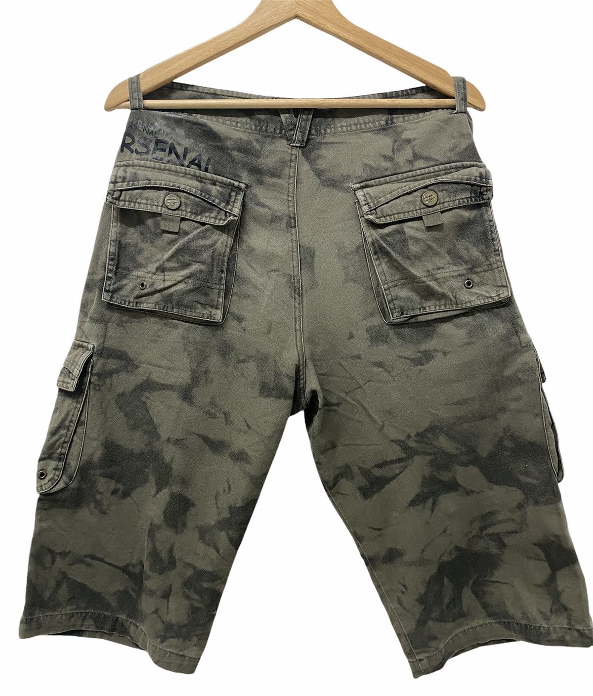 Vintage Arsenal Short Cargo Acid Wash Size US 34 / EU 50 - 5 Thumbnail