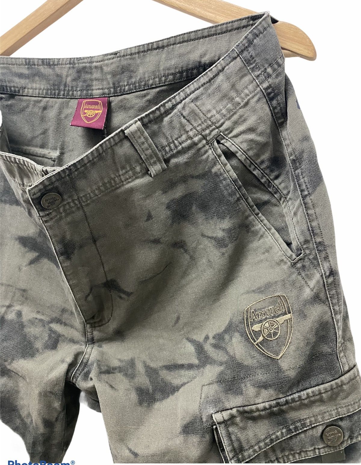 Vintage Arsenal Short Cargo Acid Wash Size US 34 / EU 50 - 2 Thumbnail