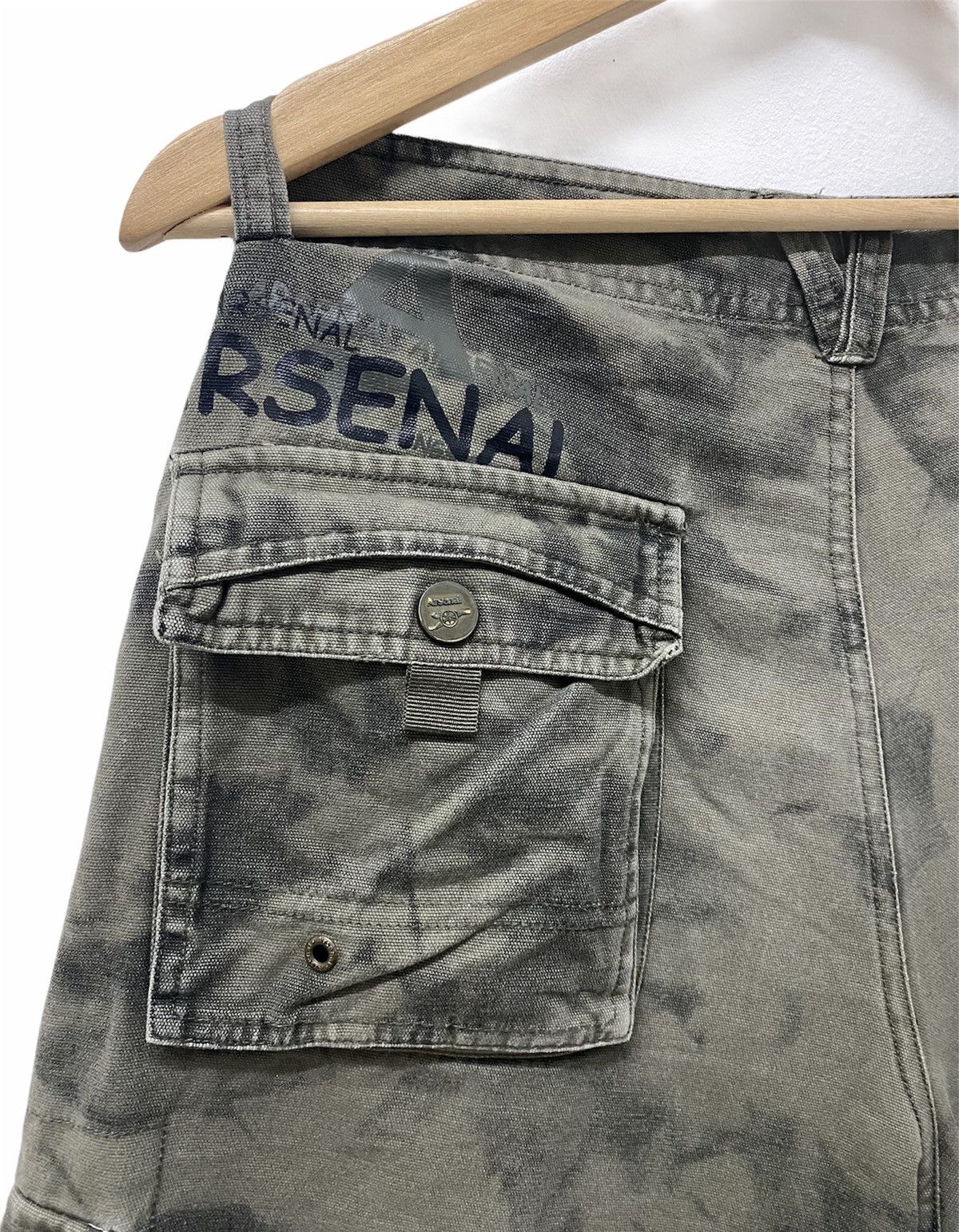 Vintage Arsenal Short Cargo Acid Wash Size US 34 / EU 50 - 6 Thumbnail