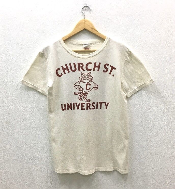 Vintage Vintage B.V.D Church St. University T-shirt Size US S / EU 44-46 / 1 - 1 Thumbnail