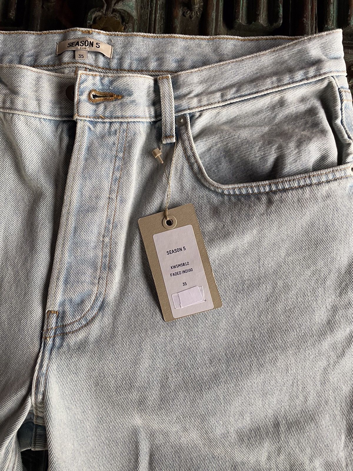 Yeezy Season Yeezy Season 5 Faded Indigo Jeans Grailed