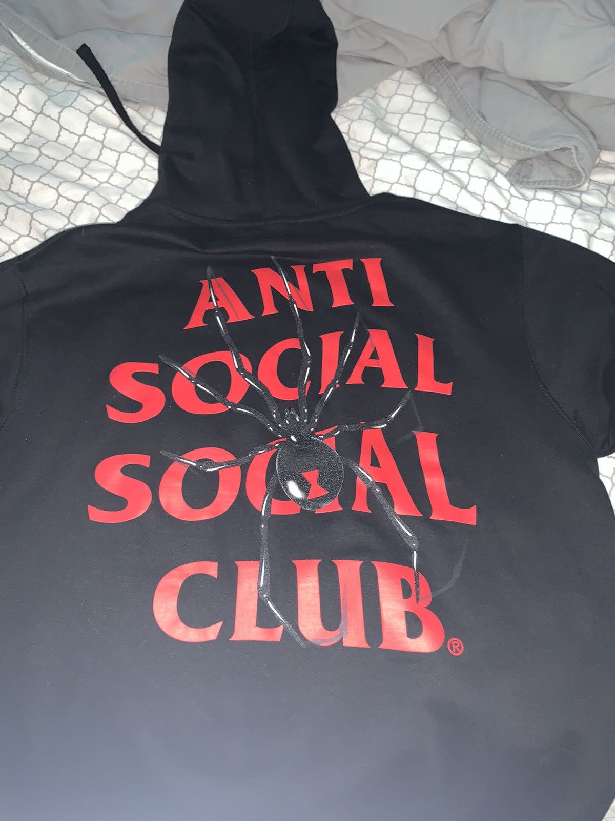 Anti Social Social Club ASSC Spider Bitter Hoodie Black SS20 Grailed