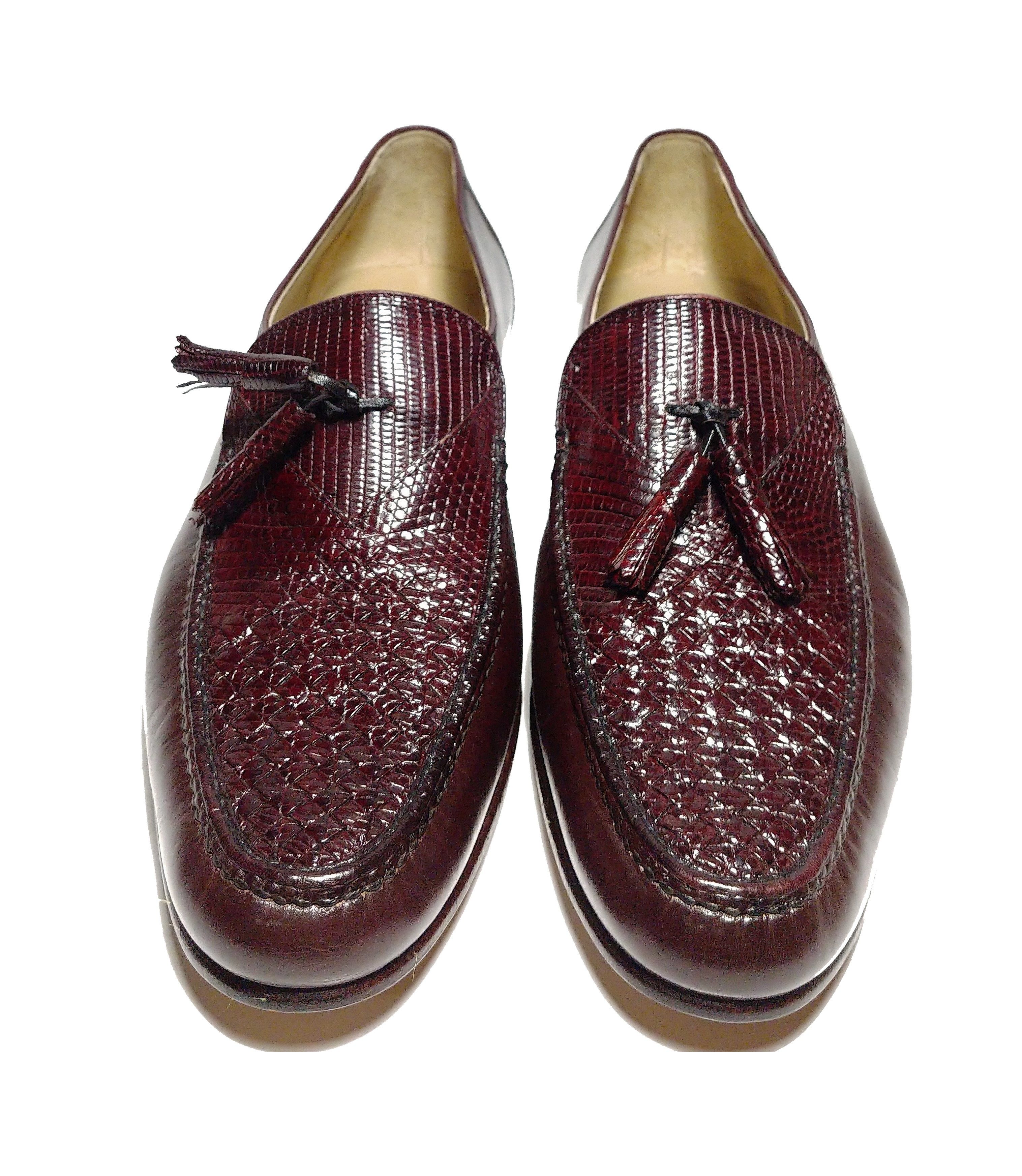 Bruno Magli NEW Bruno Magli Luxury Woven Lizard Loafers 9.5N Grailed