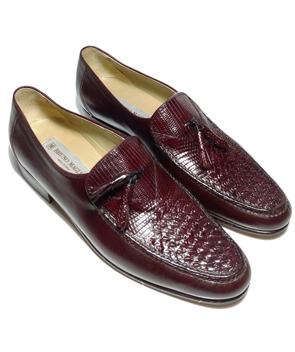 Bruno Magli NEW Bruno Magli Luxury Woven Lizard Loafers 9.5N Grailed