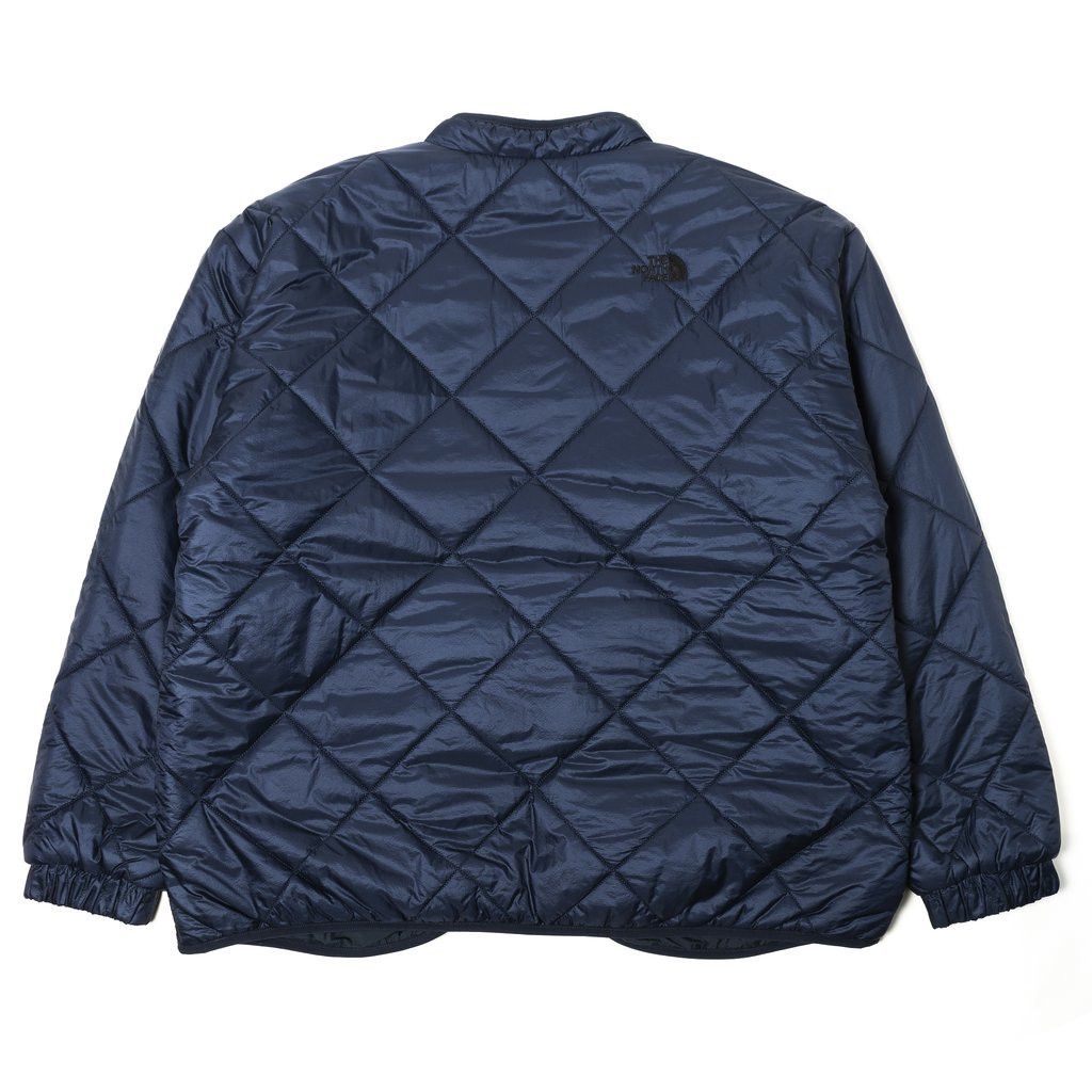 Urban Exploration Black Series Quilt Padded Cardigan Navy