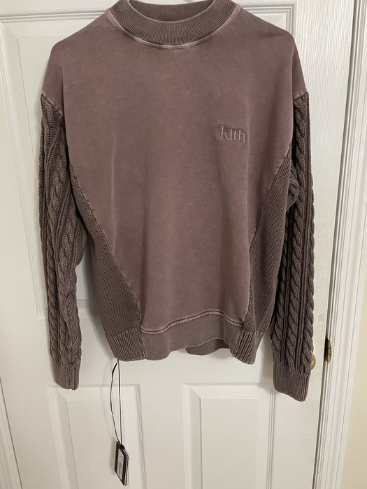 Kith *LAST DROP* Kith Combo Knit Mockneck Dusty Mauve | Grailed