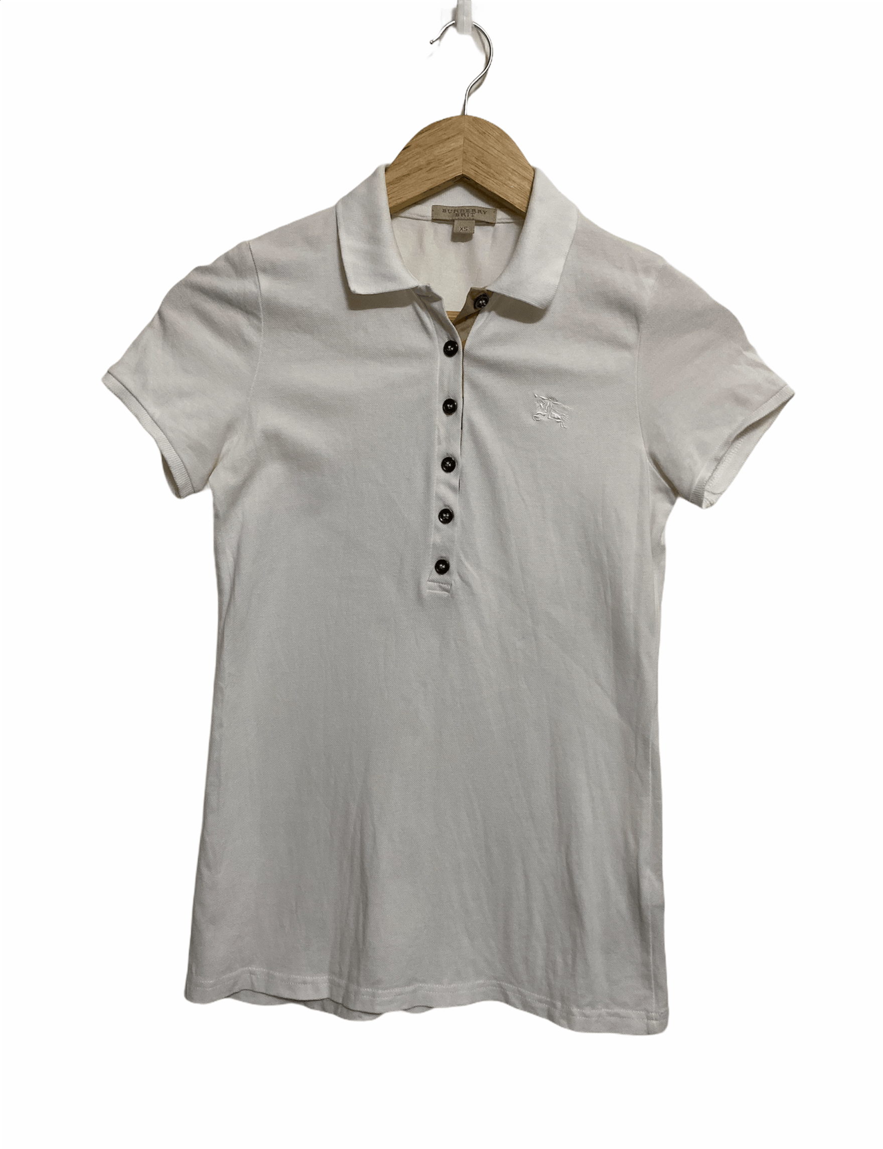 BURBERRY Brit Half Button Women Cotton Polo Shirt