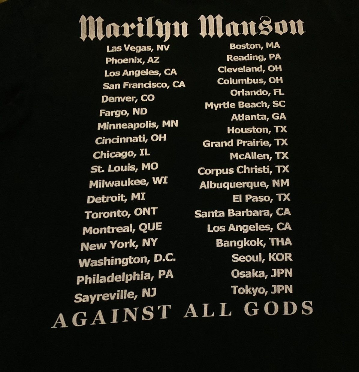 Vintage Rare Design Vintage Singer Marilyn Manson T-shirt 2000s Size US L / EU 52-54 / 3 - 4 Thumbnail