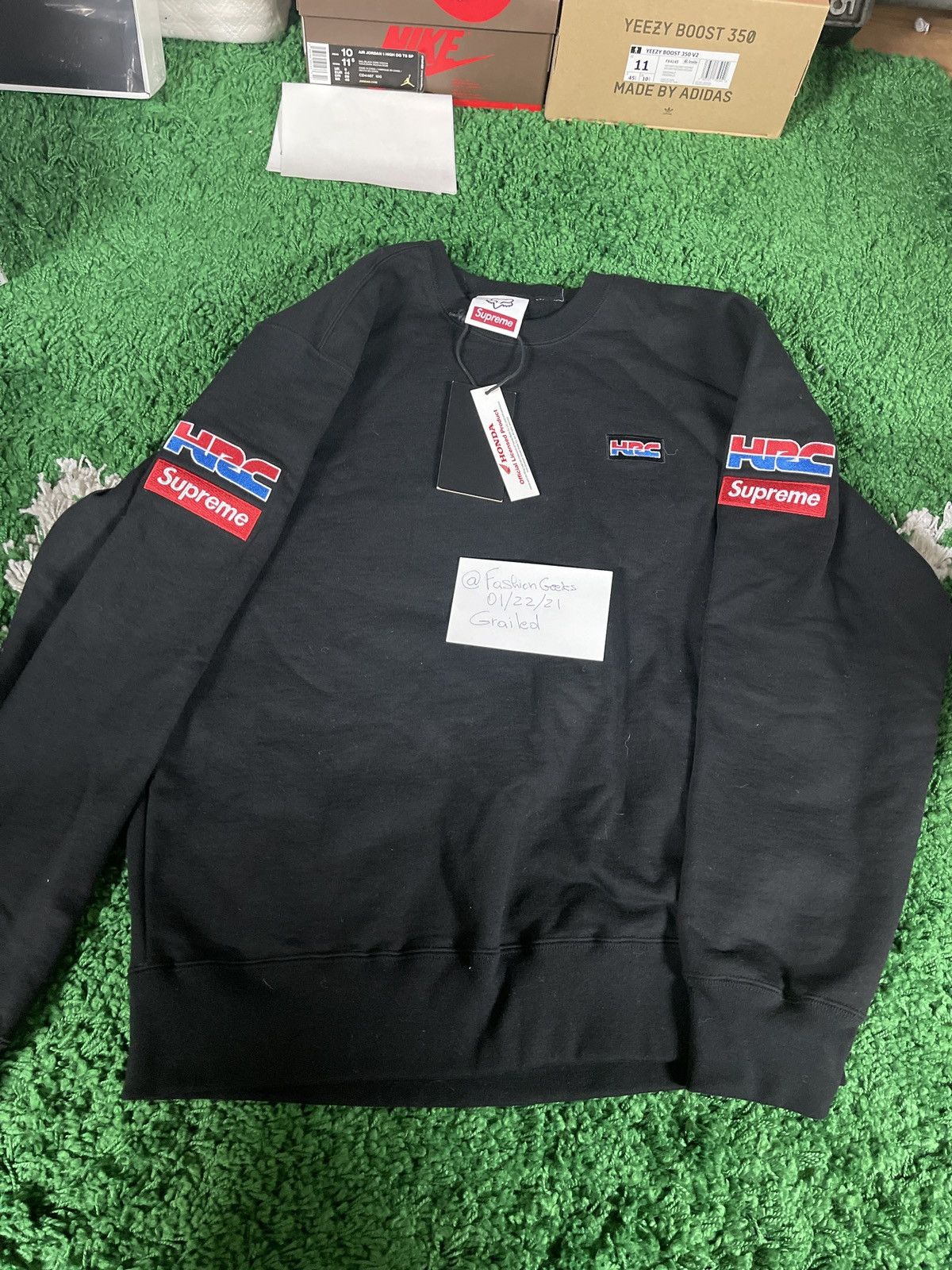 Honda × Supreme Supreme Honda crewneck | Grailed 