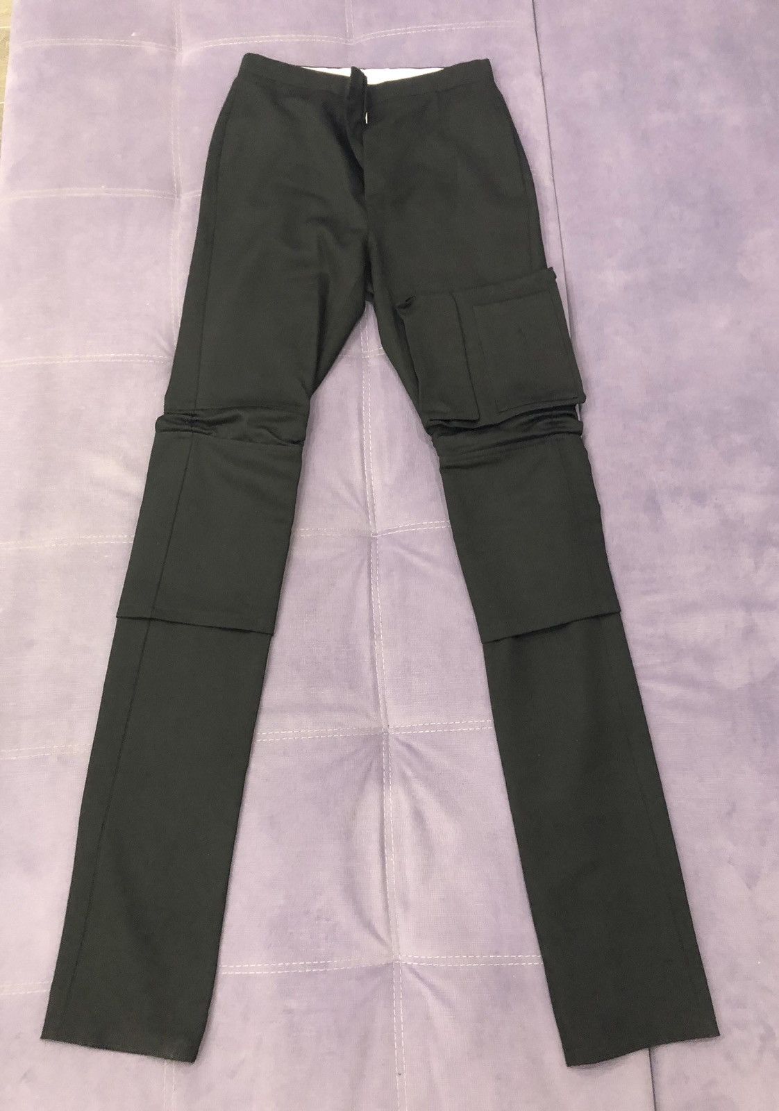 Raf Simons FW18 $1100 Raf Simons Space Cargo Pocket Wool Pants Size US 30 / EU 46 - 1 Thumbnail