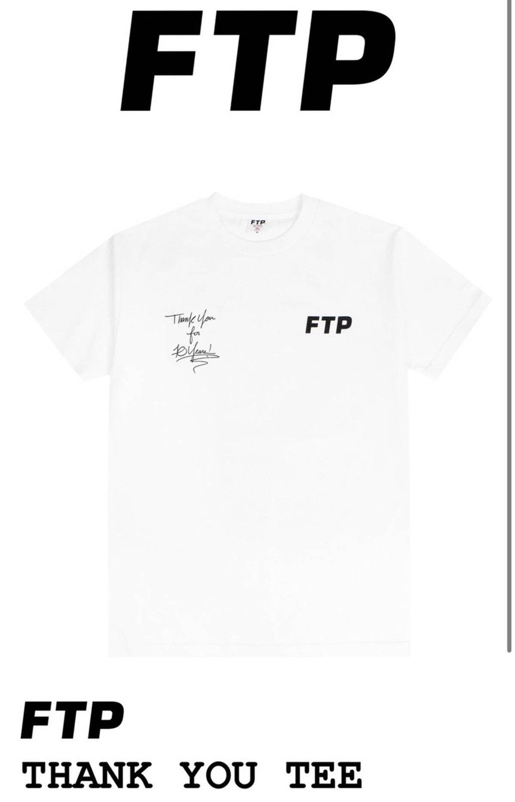 Fuck The Population FTP 10 YEAR ANNIVERSARY “THANK YOU TEE 