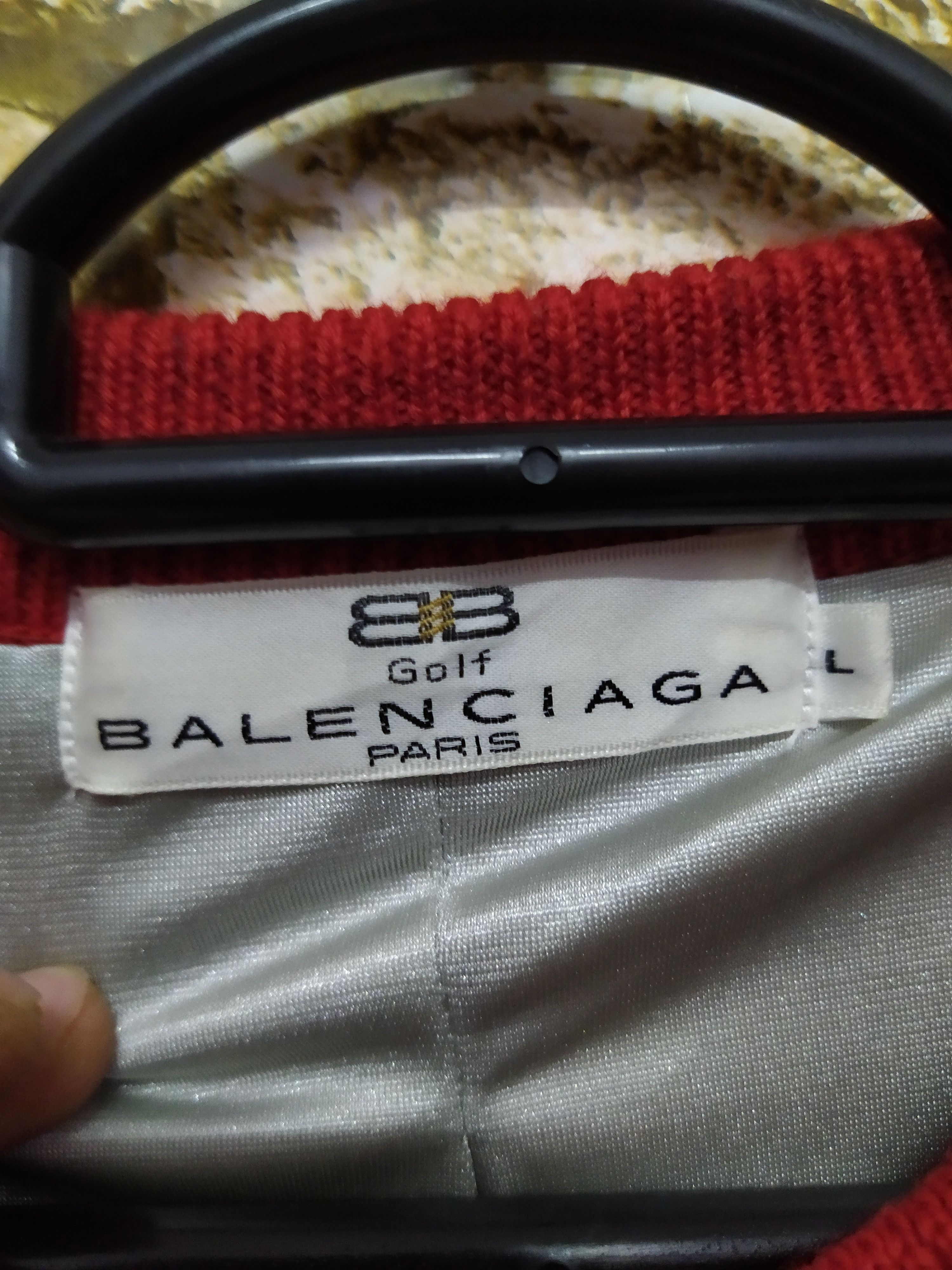Balenciaga BALENCIAGA GOLF KNITWEAR 2 LAYER SWEATERS (B834) Size US L / EU 52-54 / 3 - 4 Thumbnail