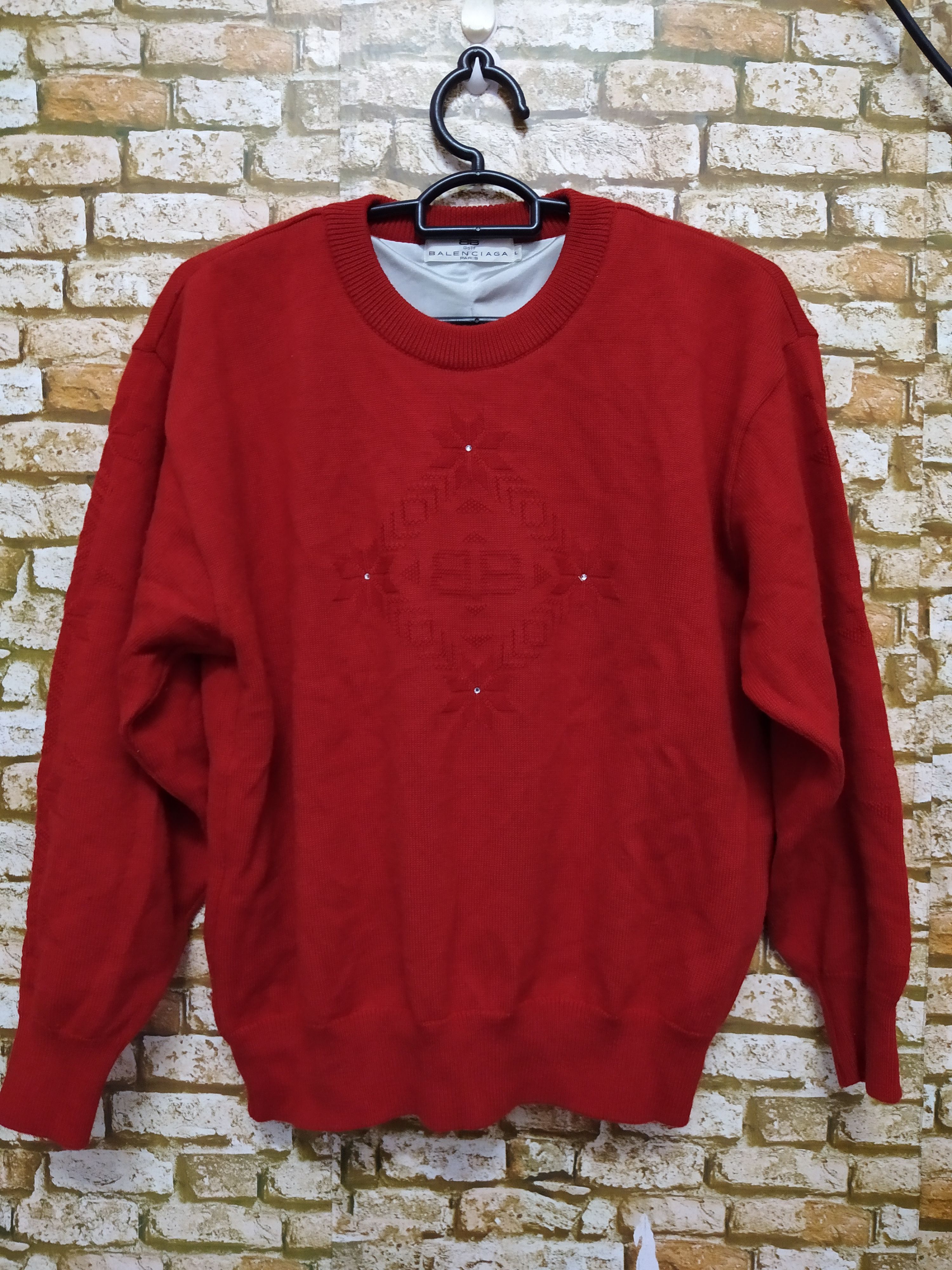 Balenciaga BALENCIAGA GOLF KNITWEAR 2 LAYER SWEATERS (B834) Size US L / EU 52-54 / 3 - 1 Thumbnail