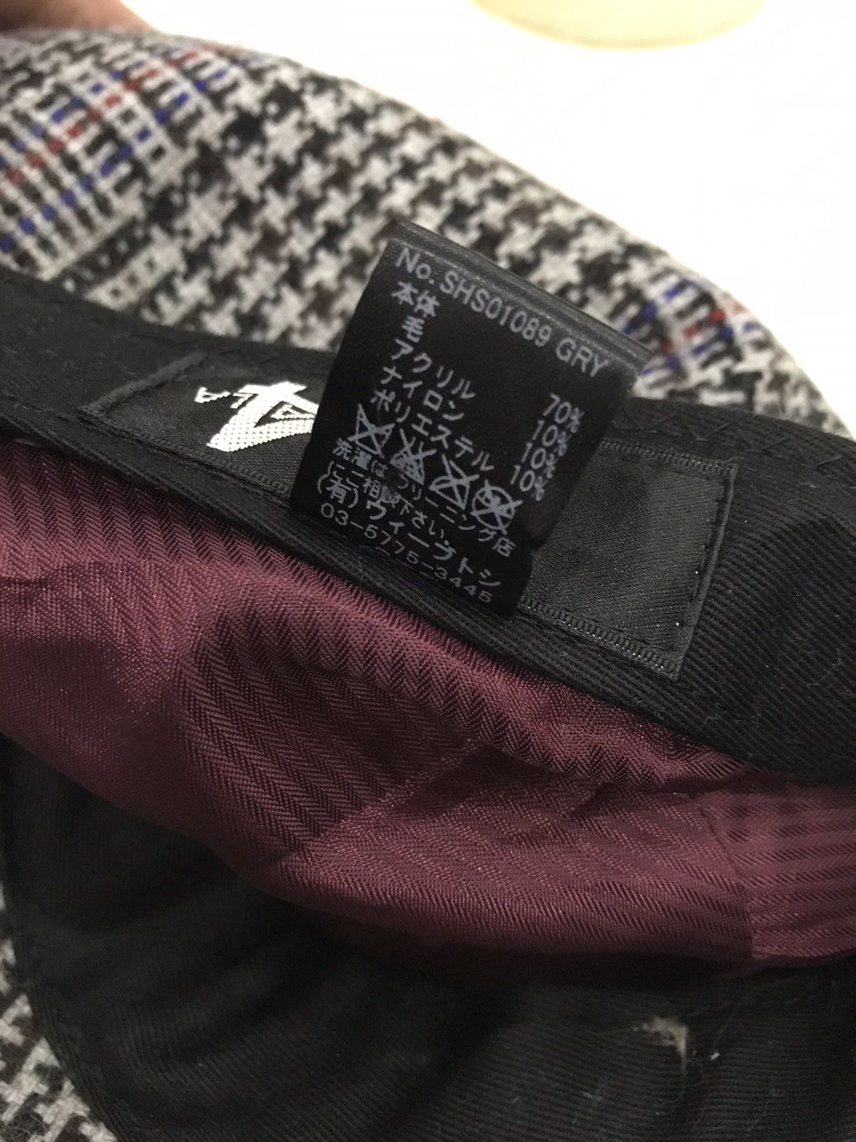 CA4LA CA4LA X PITFIELD WOOL MIX CHECKERED FLATCAP HAT JAPAN Size ONE SIZE - 6 Thumbnail