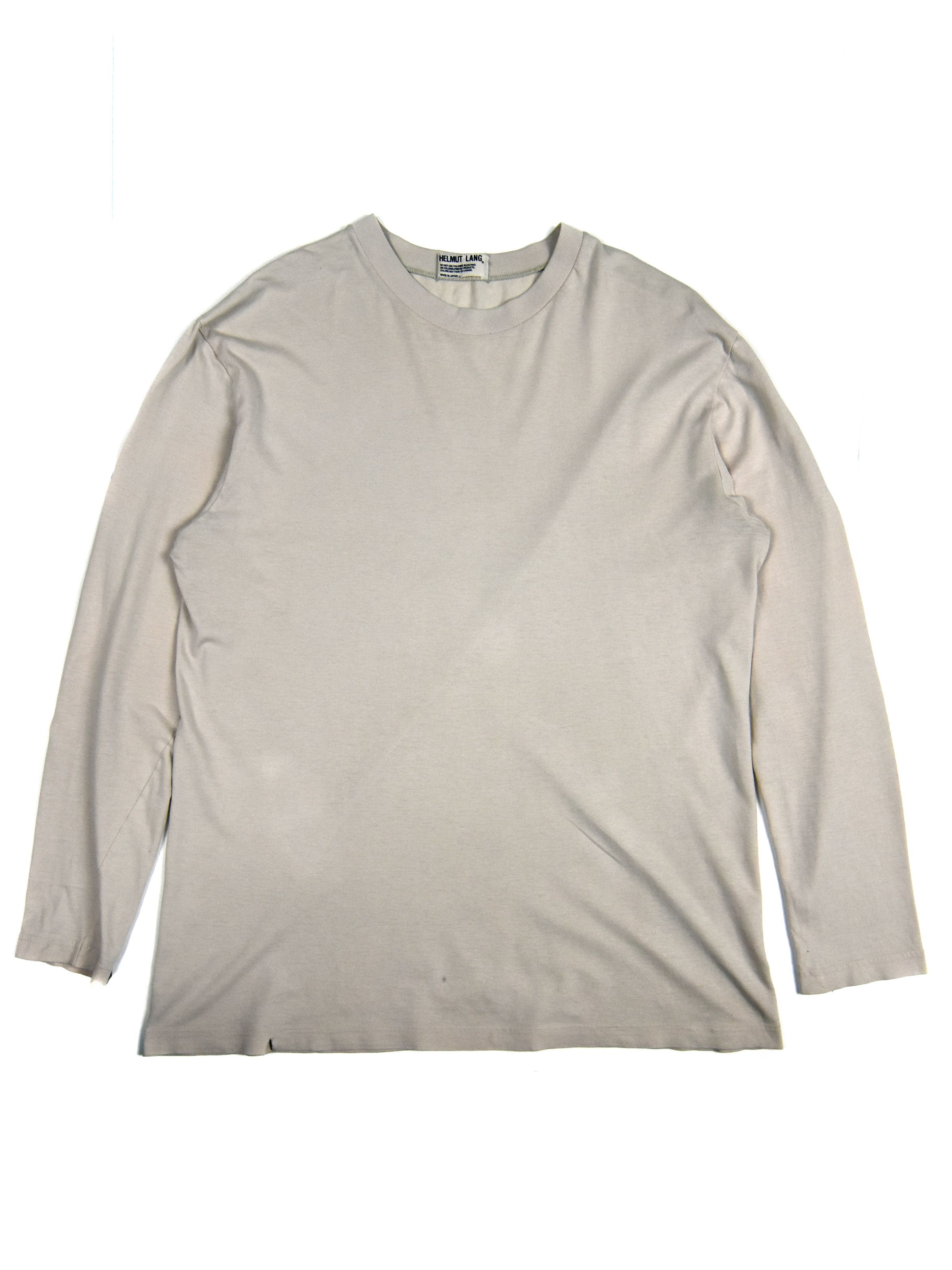 HELMUT LANG LONG SLEEVE Tee S グレー　本人期 HELMUT LANG LONG SLEEVE Tee S グレー 本人期
