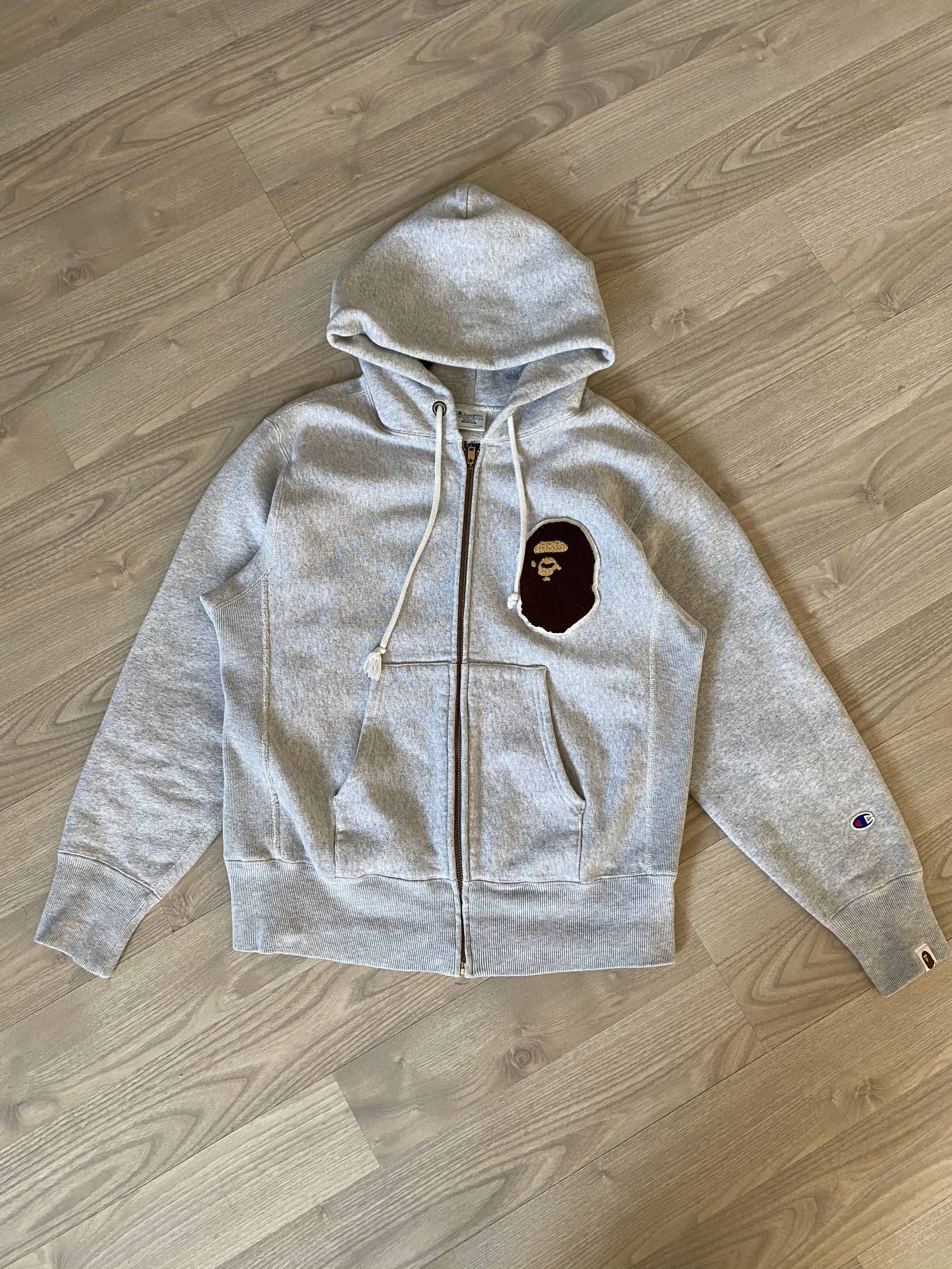 Hoodie champion x on sale bape