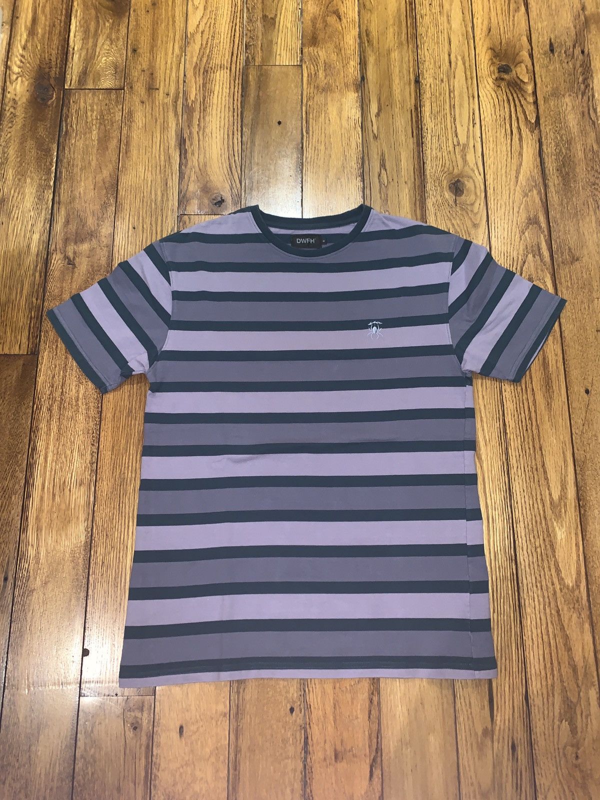 DWFH Forest Green x Lavender Striped S/S Tee