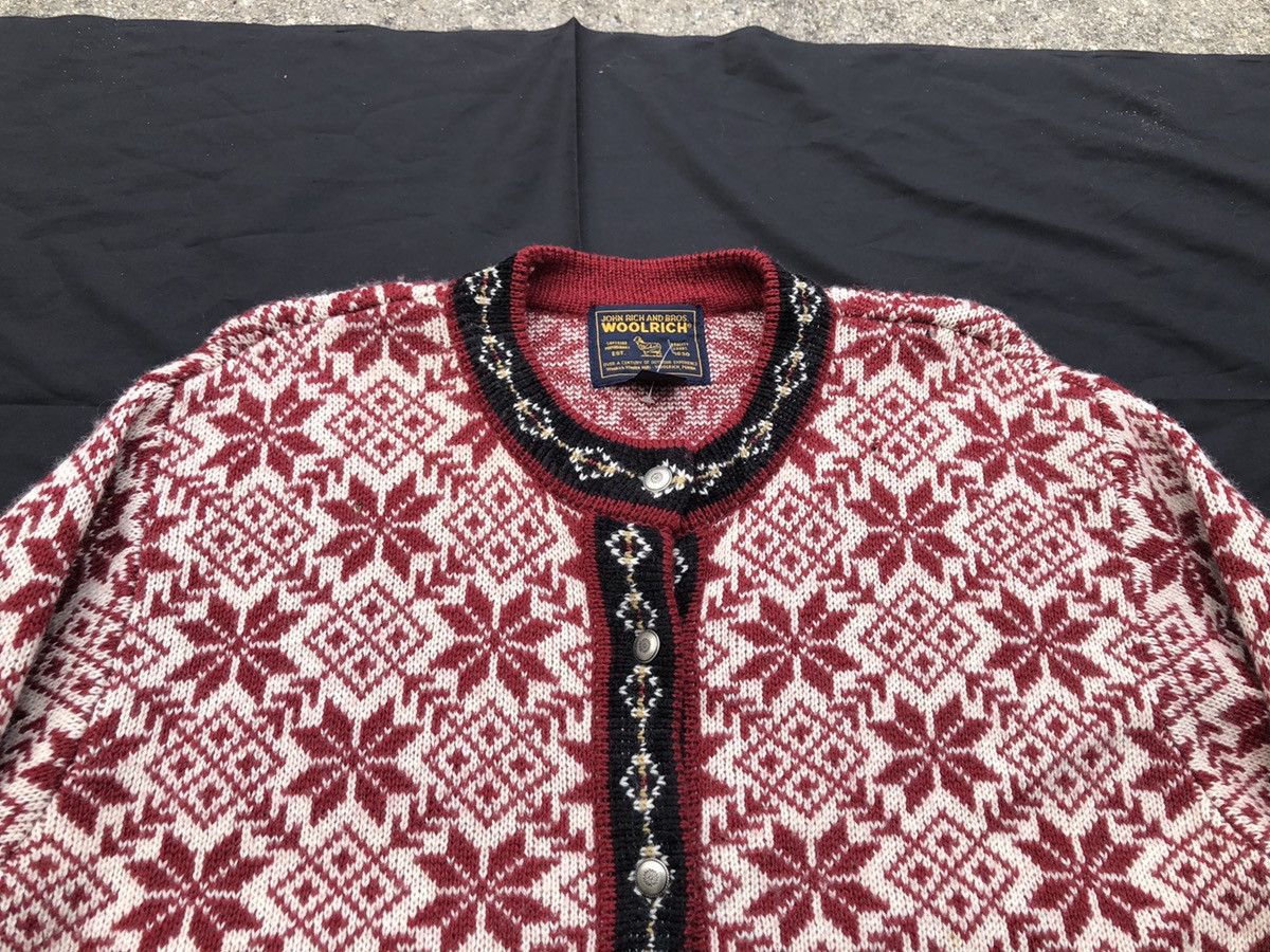 Woolrich Woolen Mills Vintage Woolrich John Rich & Bros. Button knitwear Sweater Size US L / EU 52-54 / 3 - 2 Thumbnail