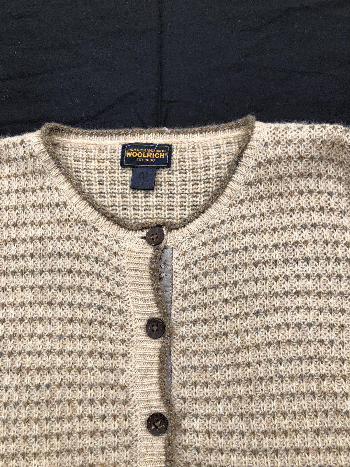 Vintage Vintage Woolrich John Rich & Bros. Button Knitwear Sweater Size US L / EU 52-54 / 3 - 3 Thumbnail