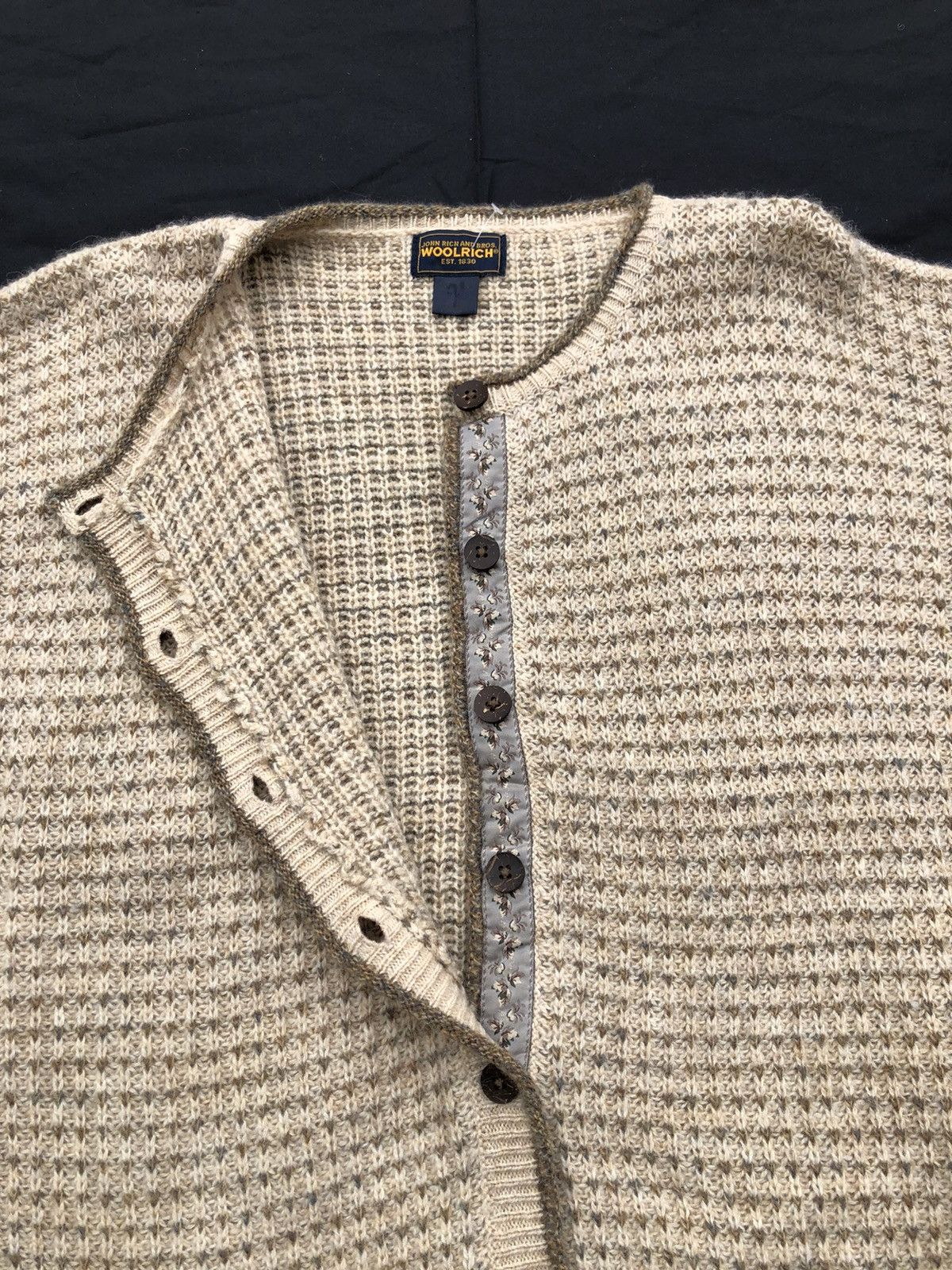 Vintage Vintage Woolrich John Rich & Bros. Button Knitwear Sweater Size US L / EU 52-54 / 3 - 6 Thumbnail