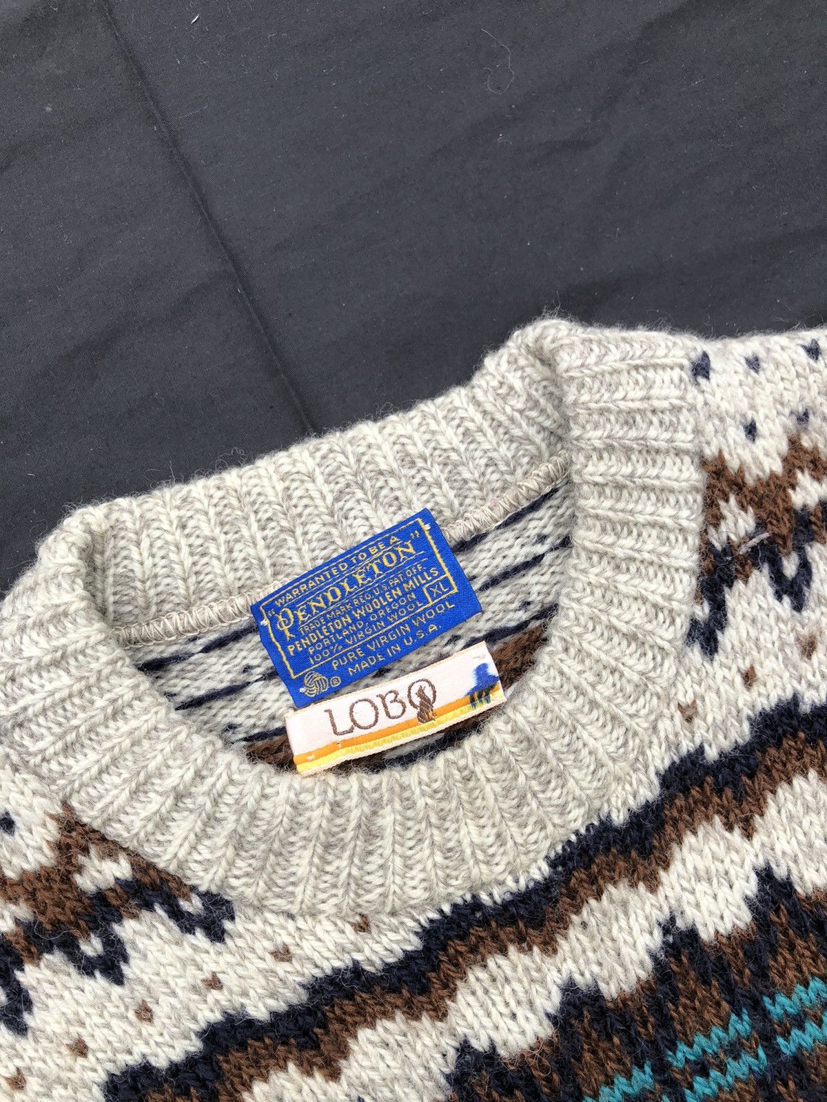 Pendleton × Vintage Vintage 70s Pendleton Knitwear Wool Sweater Size US XL / EU 56 / 4 - 3 Thumbnail