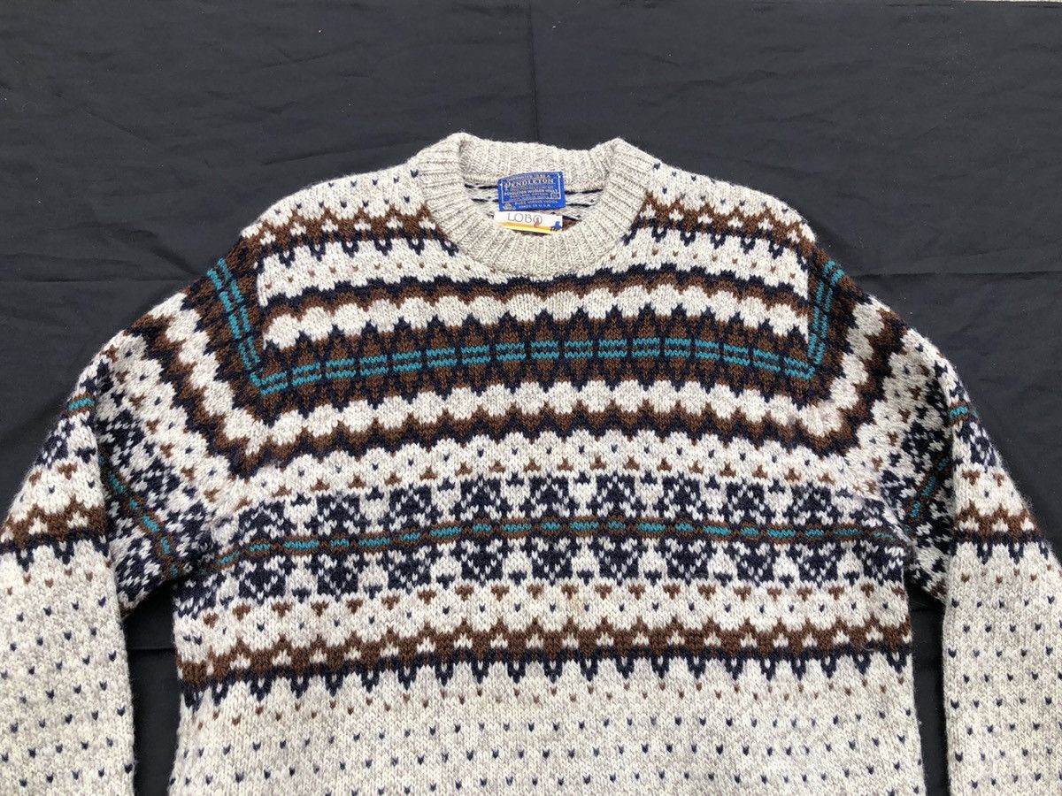Pendleton × Vintage Vintage 70s Pendleton Knitwear Wool Sweater Size US XL / EU 56 / 4 - 2 Thumbnail