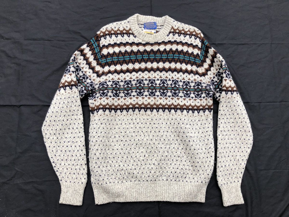 Pendleton × Vintage Vintage 70s Pendleton Knitwear Wool Sweater Size US XL / EU 56 / 4 - 1 Thumbnail