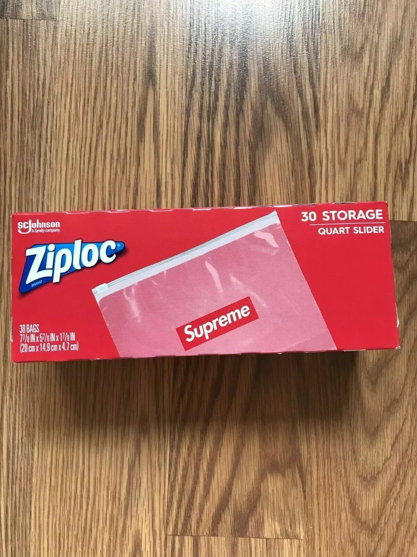 Supreme Supreme Ziploc Bags Box of 30 Count Red Box Logo Grailed