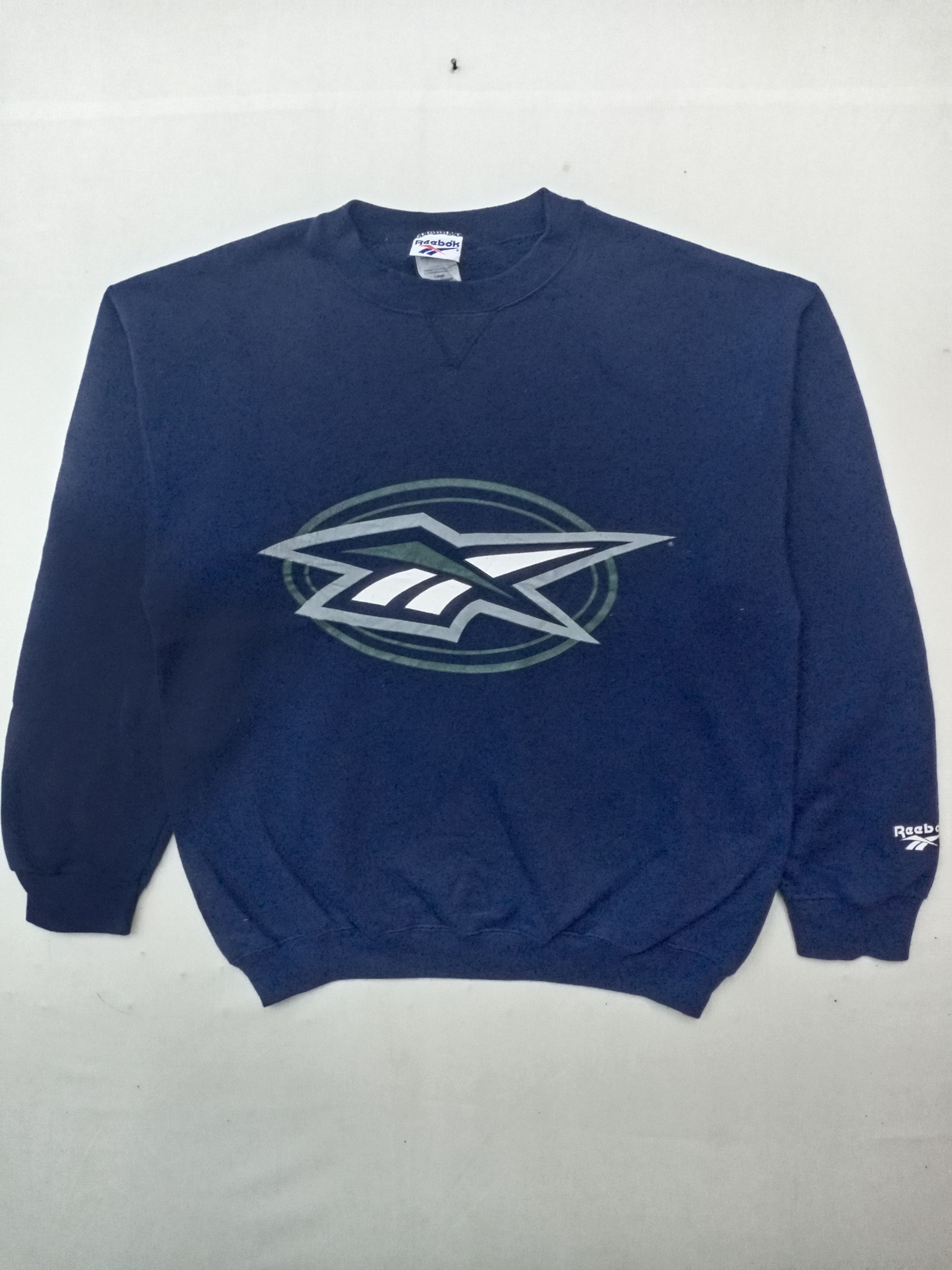 Reebok Vintage Reebok Big Logo Sweatshirt Made in USA Size US XL / EU 56 / 4 - 1 Thumbnail