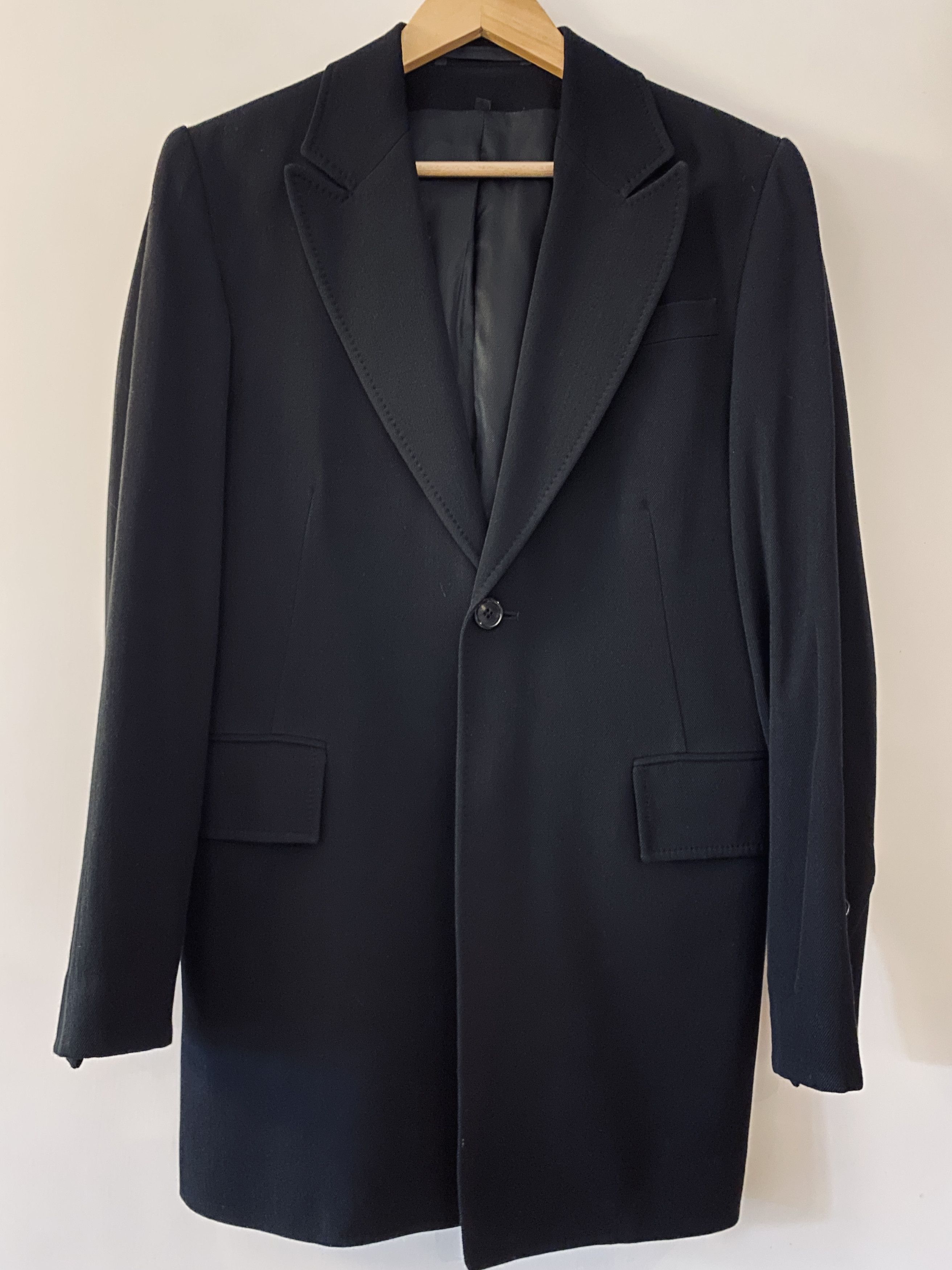 ANN DEMEULEMEESTER 2008AW ラペルデザインジャケットXS Arvid Perfecto in Vintage Lux Grained Leather – Antonioli.eu