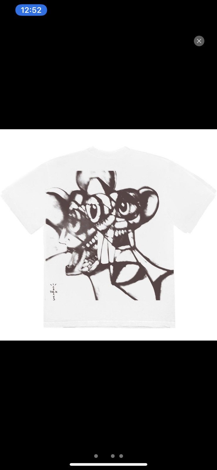 Travis Scott Travis Scott Portrait of Travis WIP T-Shirt White | Grailed