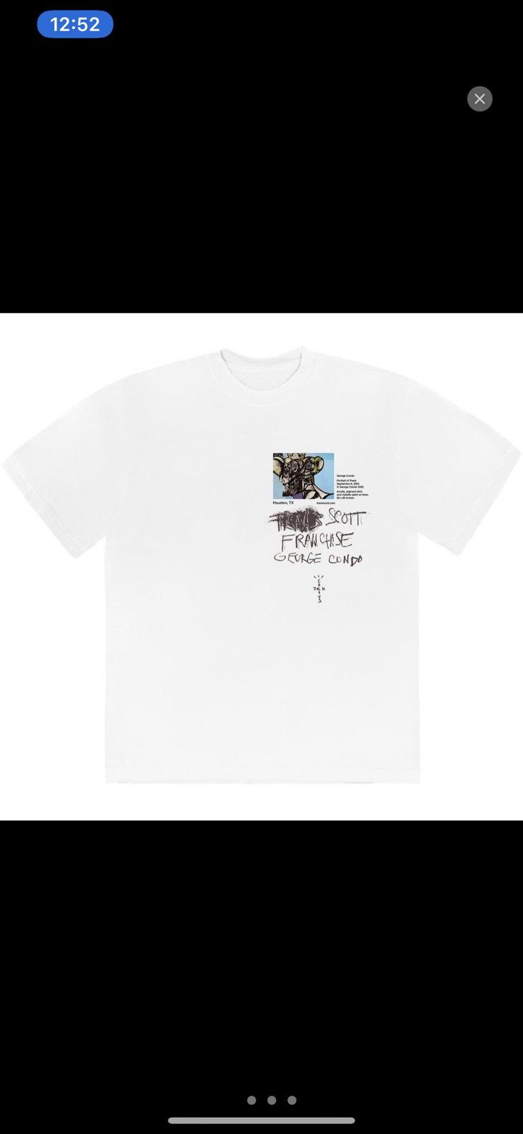 Travis Scott Travis Scott Portrait of Travis WIP T-Shirt White | Grailed