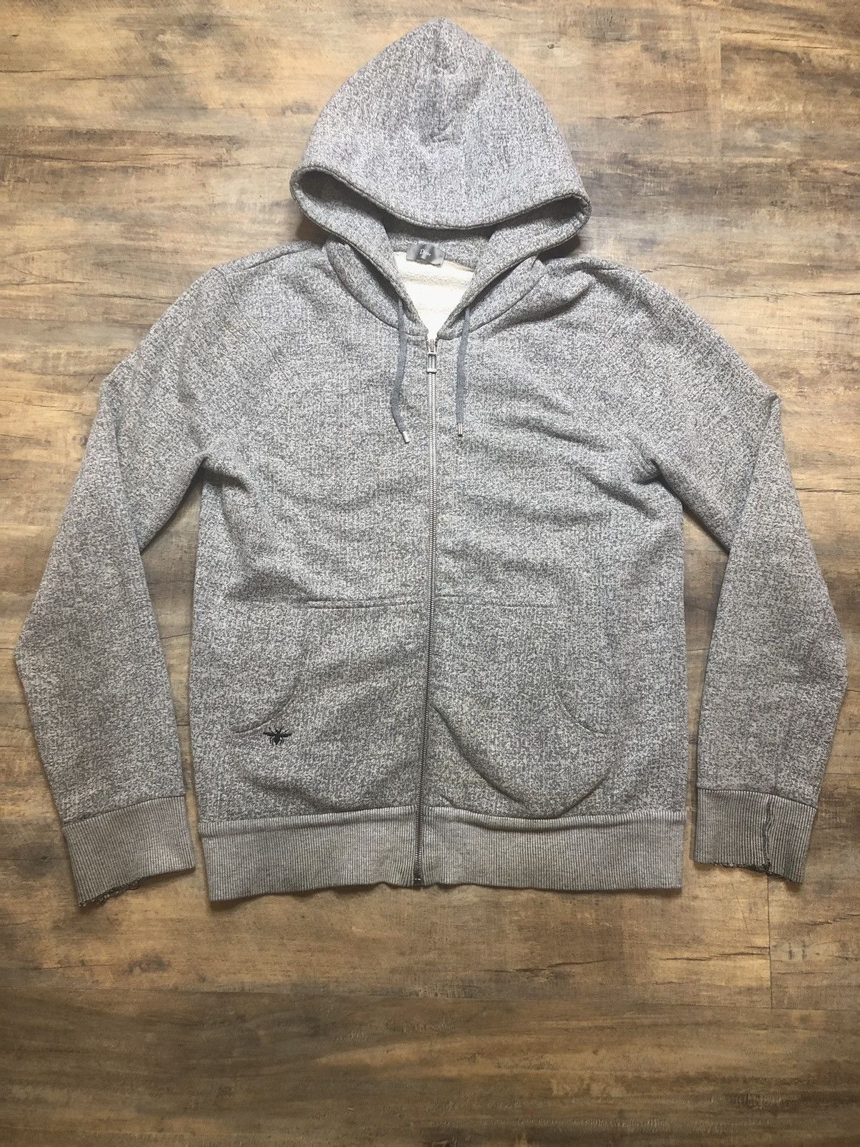 Dior Dior Homme Embroidered Bee Zip Up Hoodie Japan Exclusive
