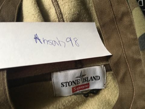 Supreme 14 FW Supreme Stone Island Camo Hoodie | Grailed