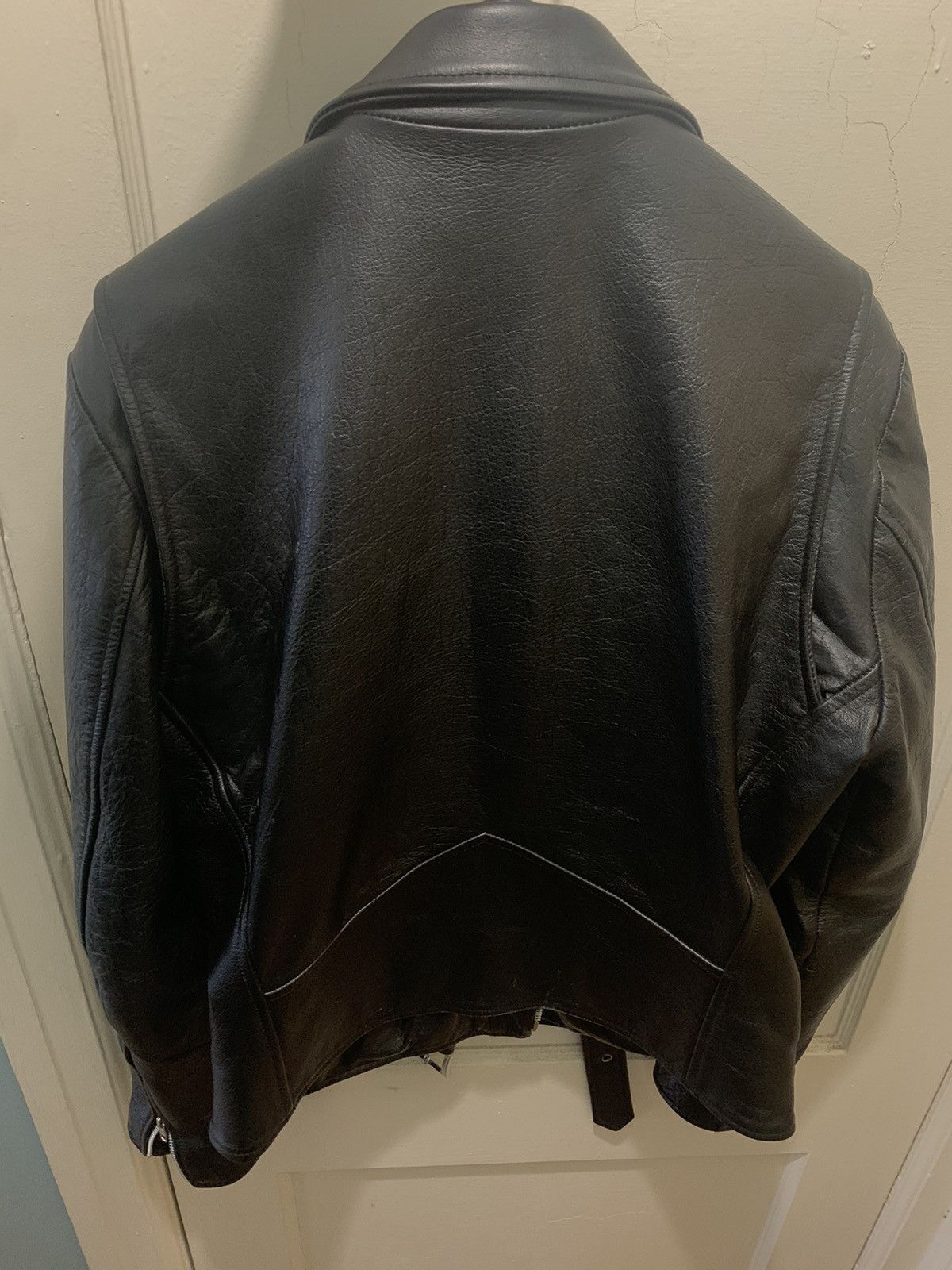 Other Leather Biker Jacket Size US L / EU 52-54 / 3 - 3 Thumbnail