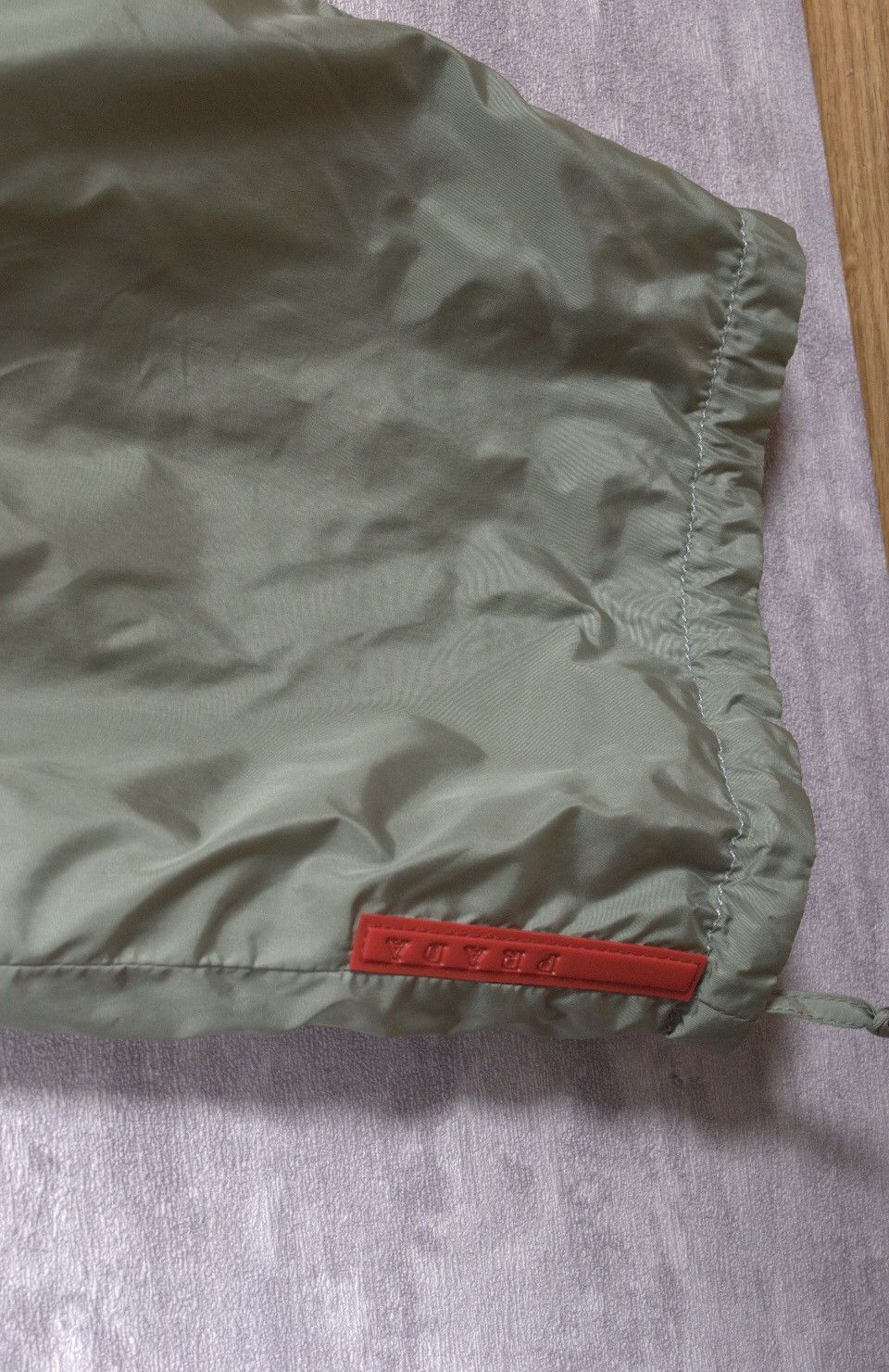 Prada Mint Green Prada Nylon Pants with red label Size US 30 / EU 46 - 2 Thumbnail