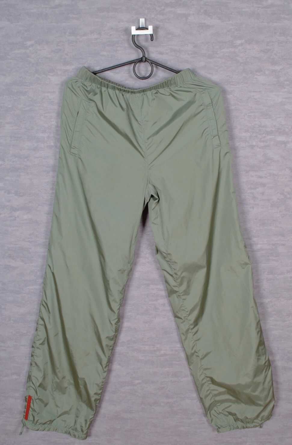 Prada Mint Green Prada Nylon Pants with red label Size US 30 / EU 46 - 1 Thumbnail